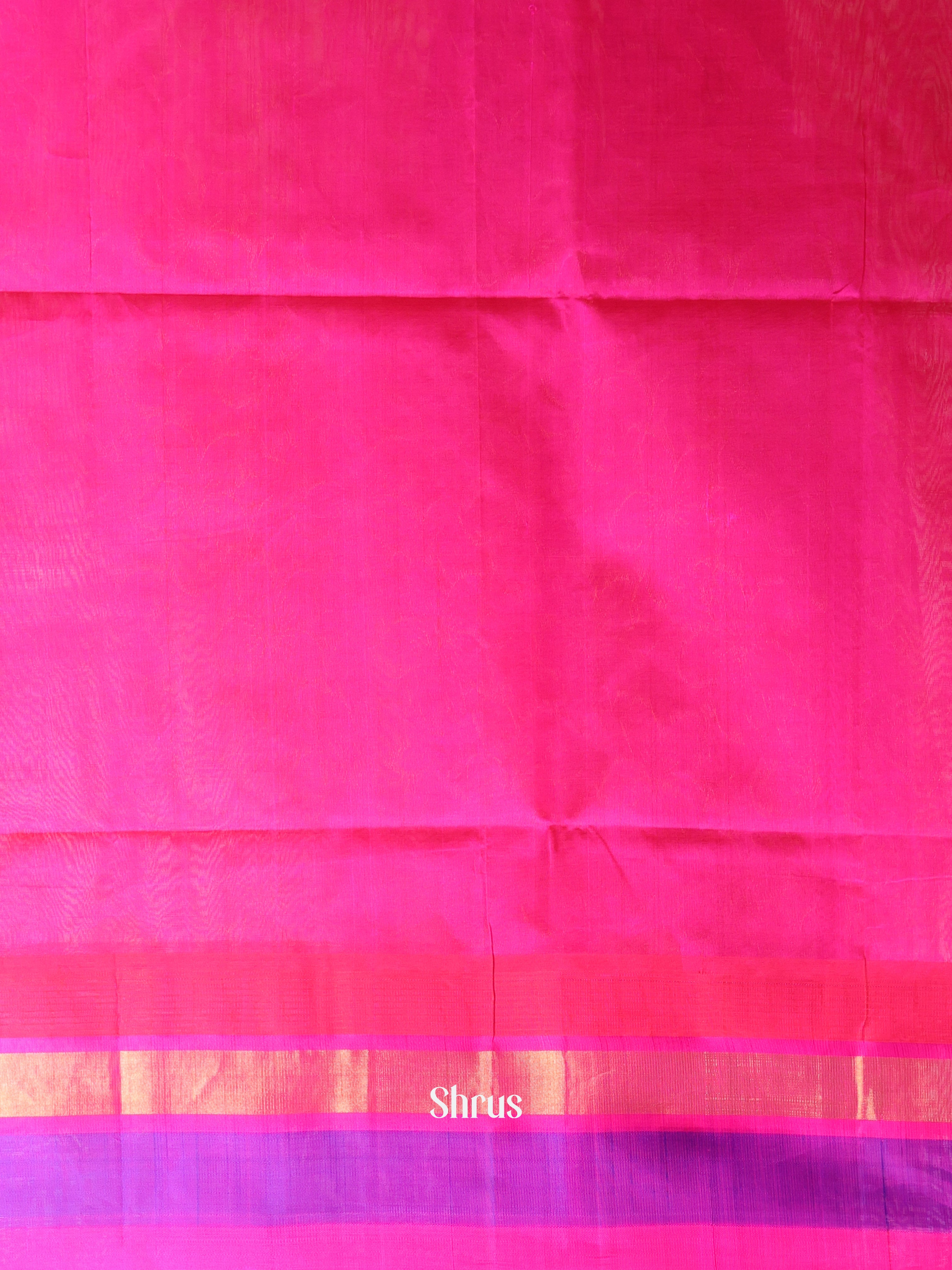 Pale Orange & Pink - Hindolam Saree