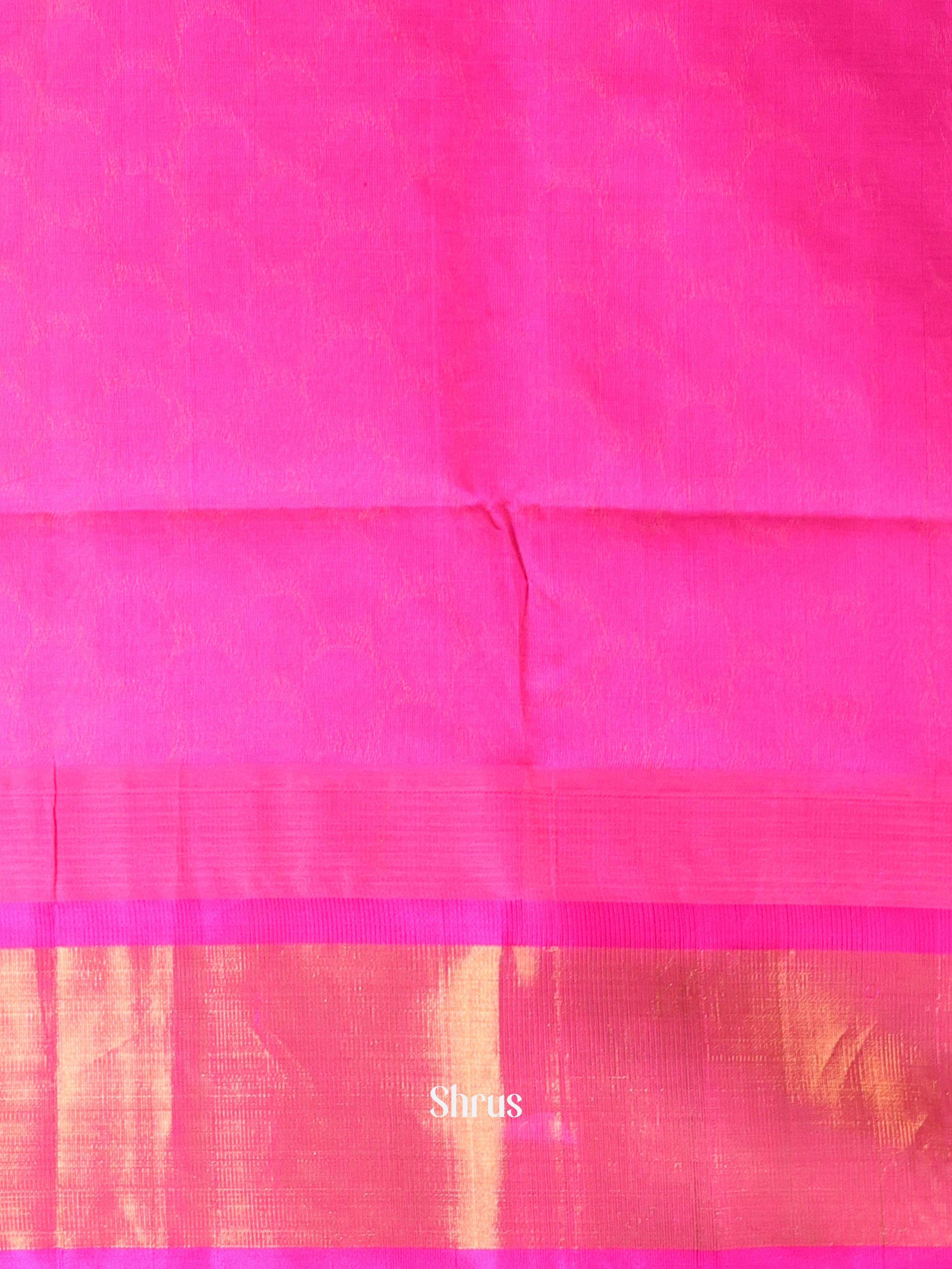 Orange & Pink - Hindolam Saree