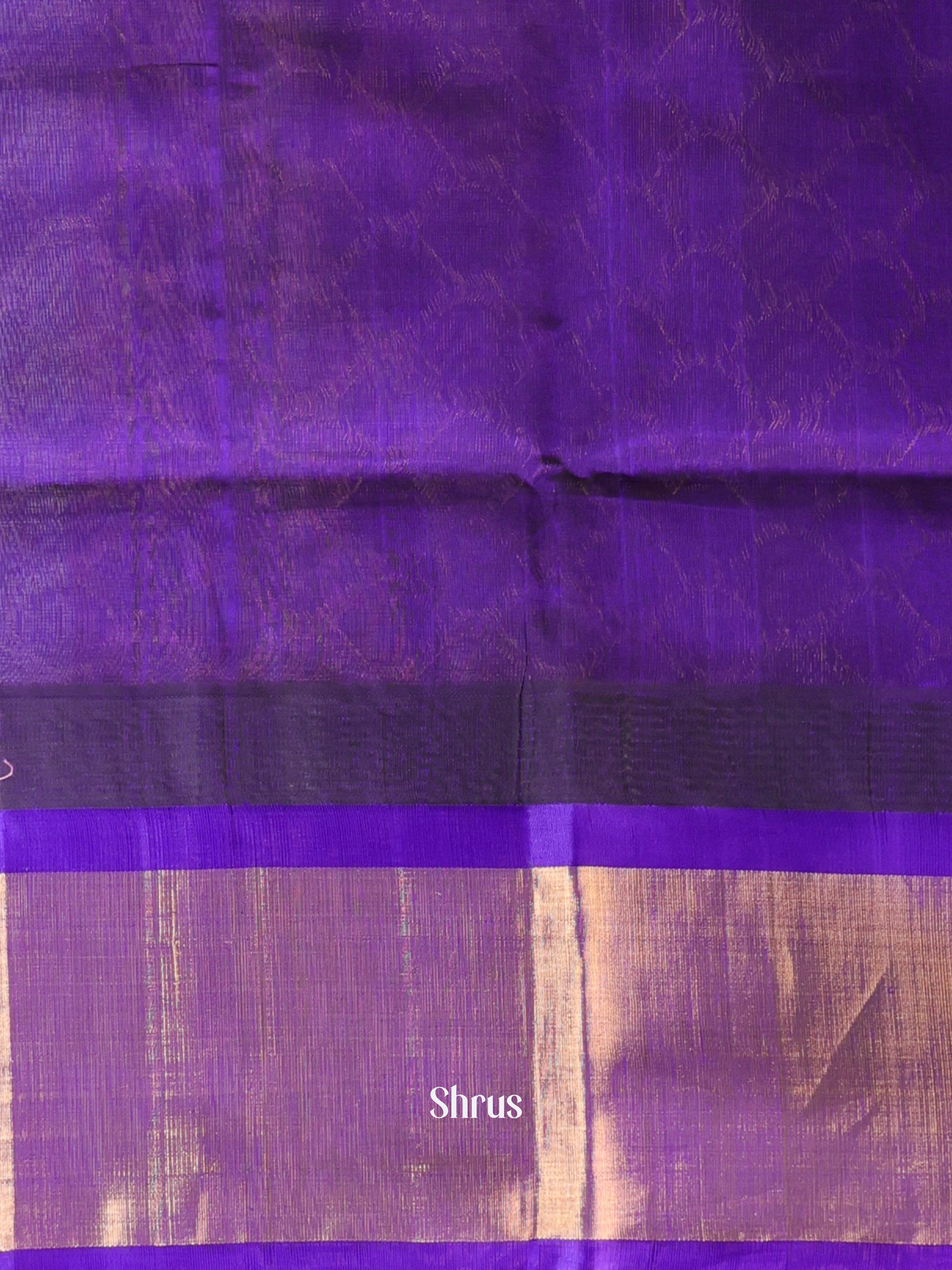 Orange & Violet - Hindolam Saree