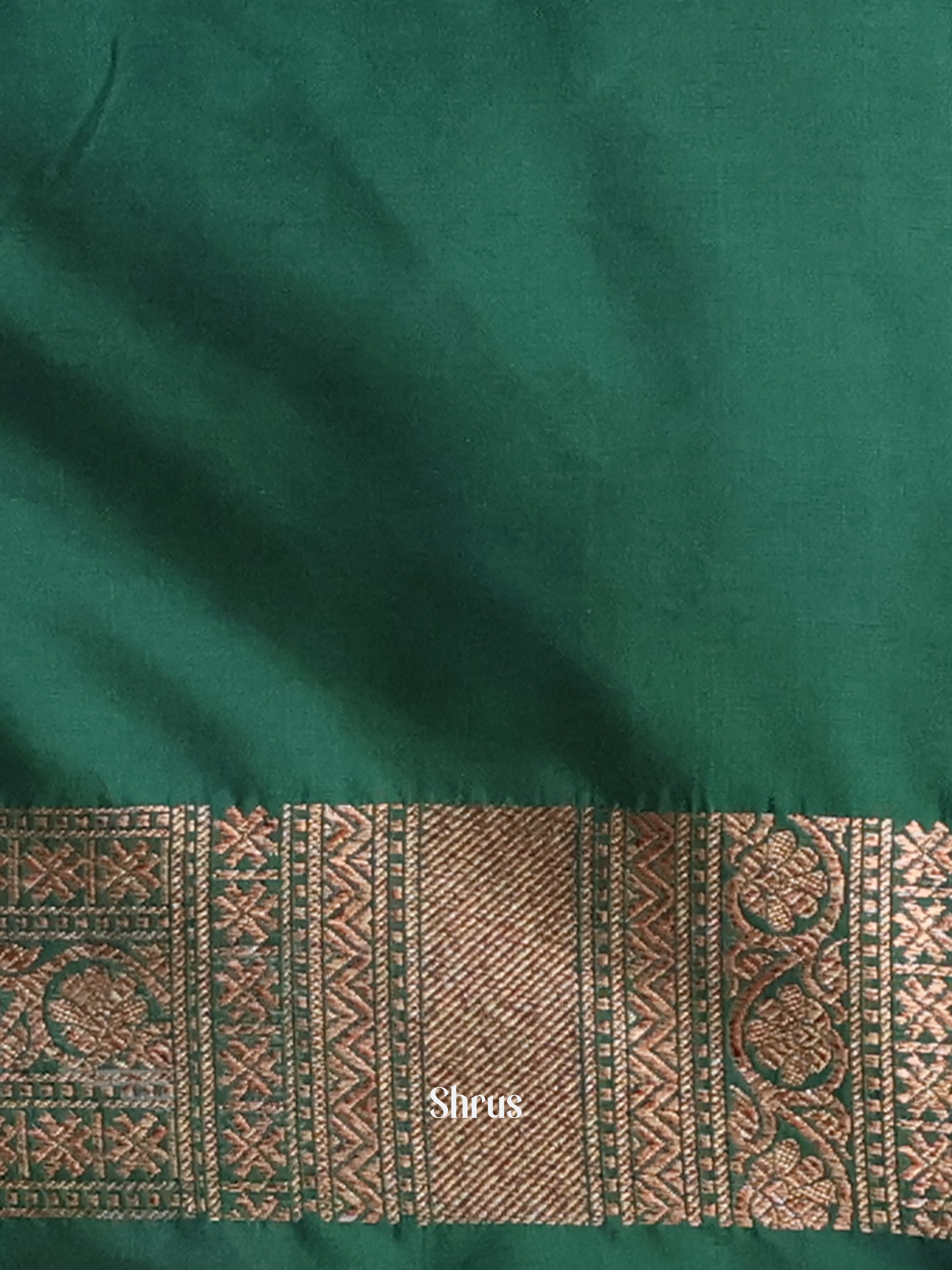 Green - Semi Banarasi Saree