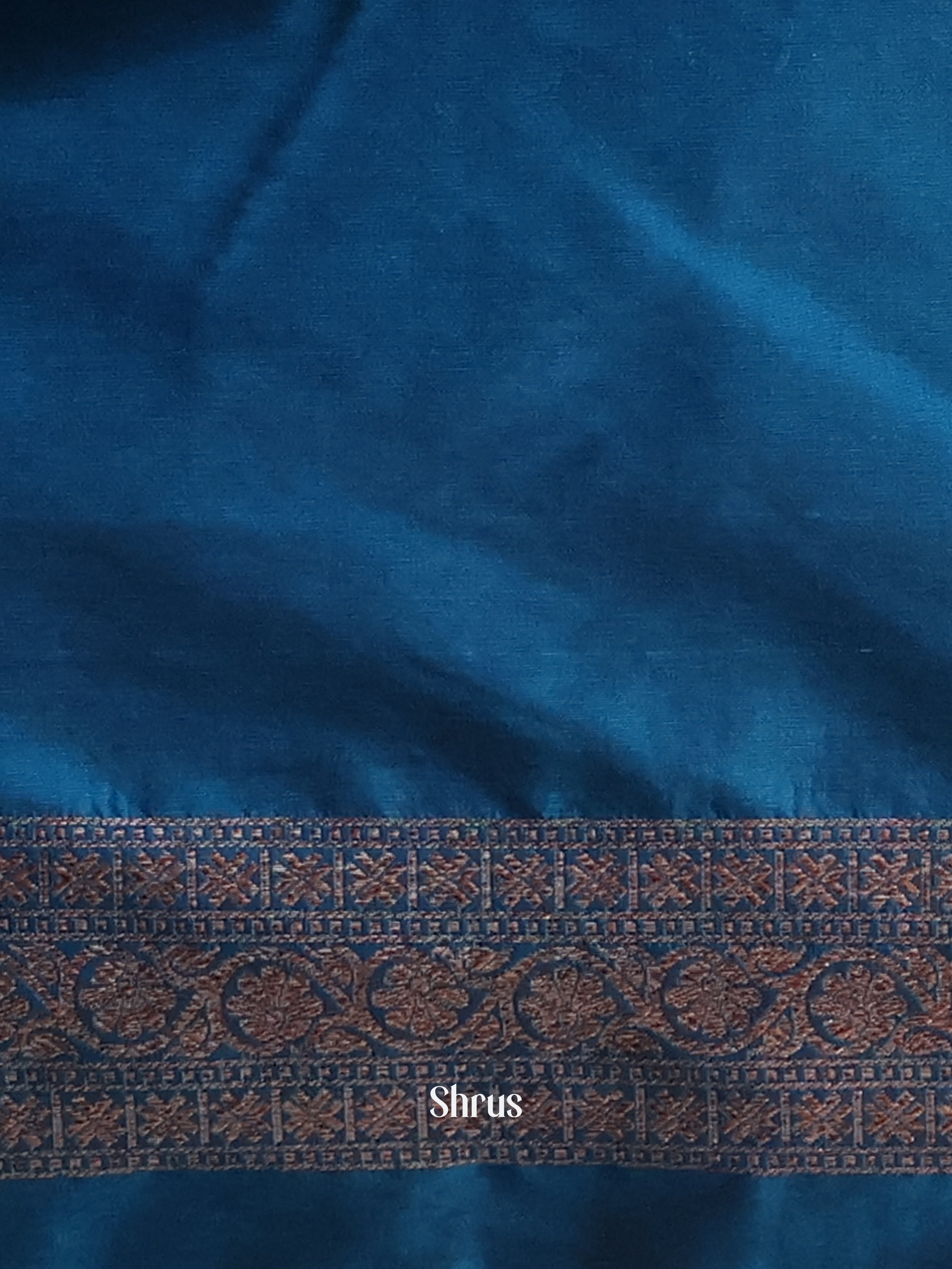 Blue - Semi Banarasi Saree