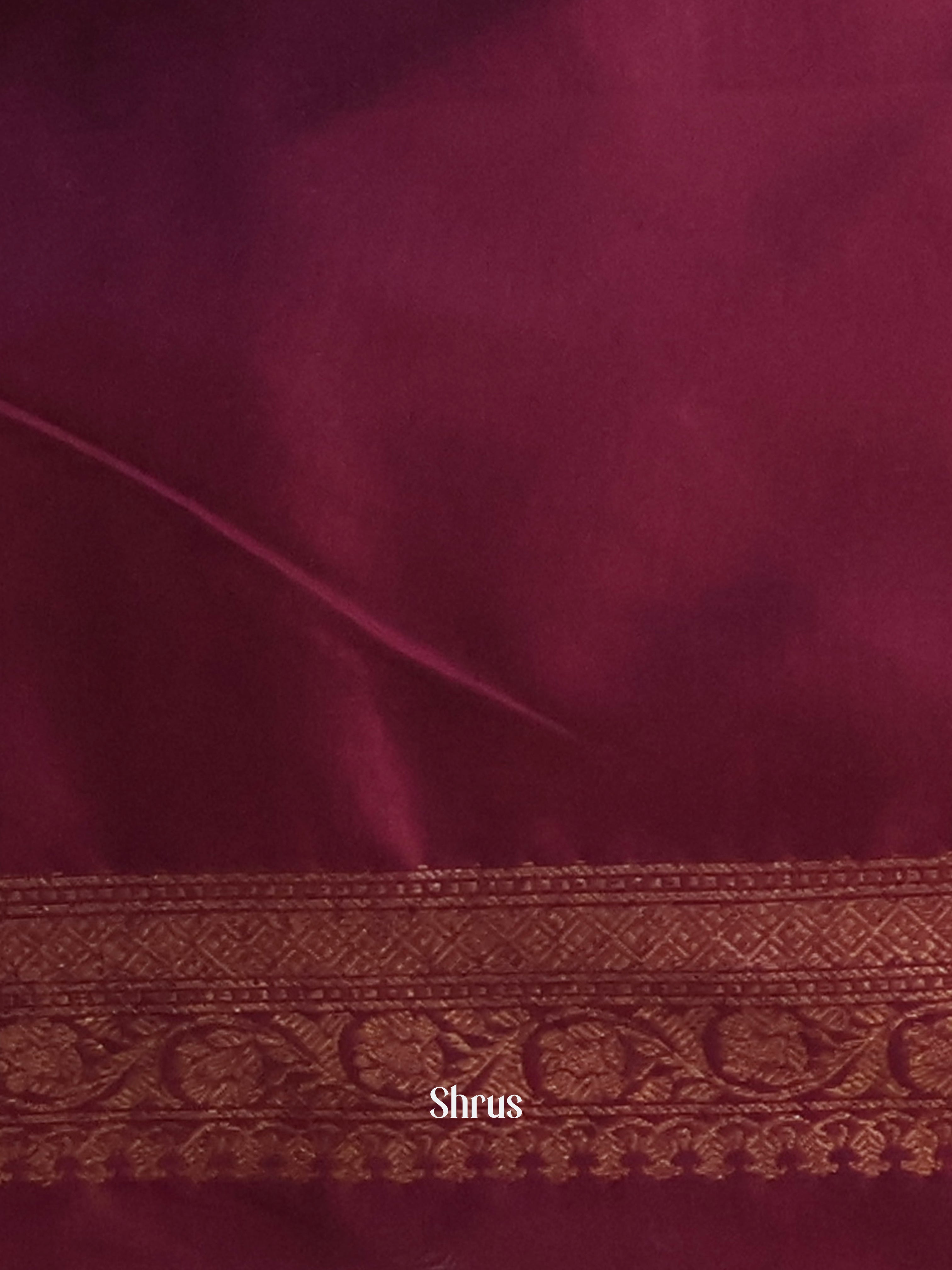 Maroon - Semi Banarasi Saree