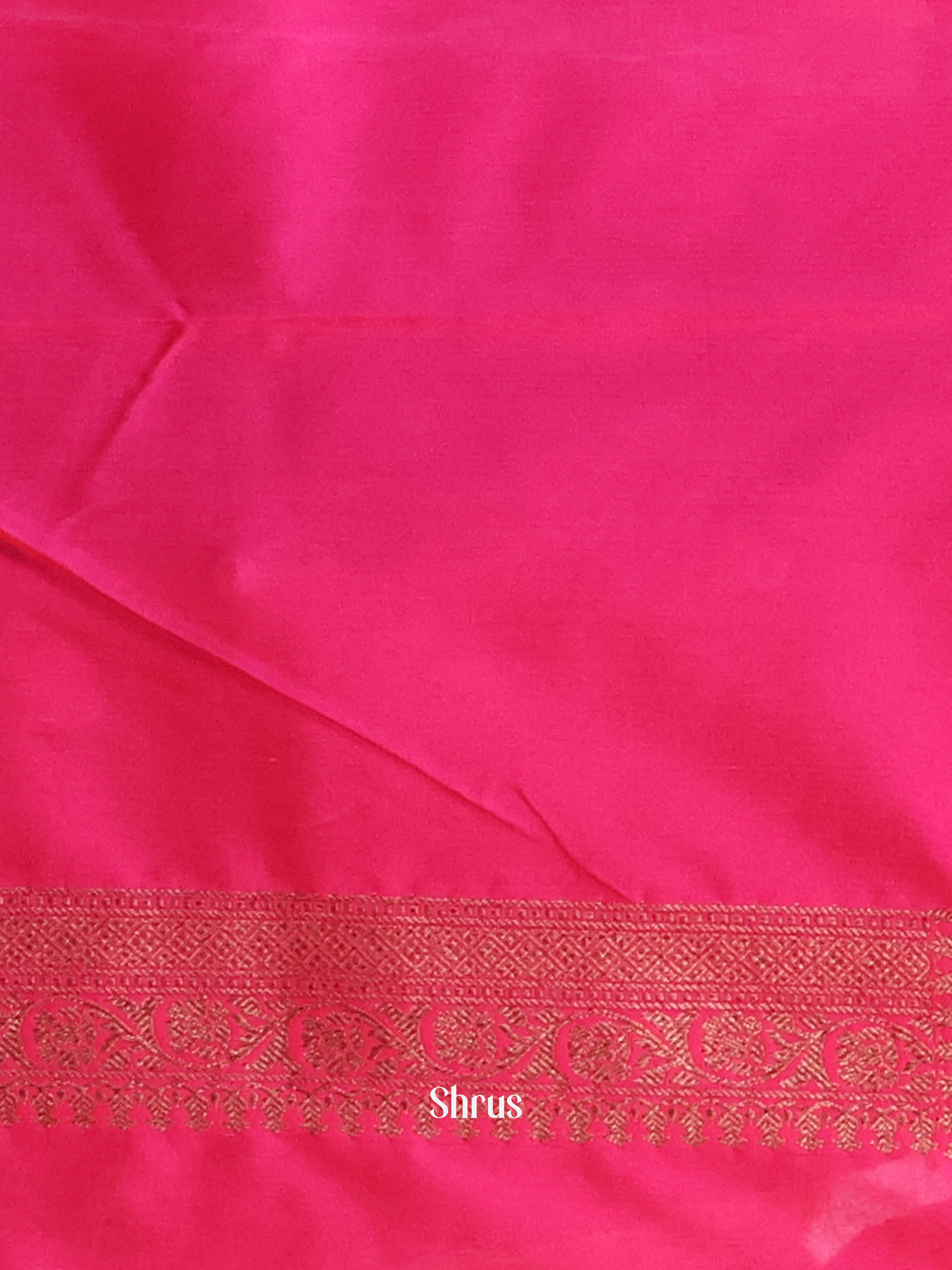 Pink - Semi Banarasi Saree