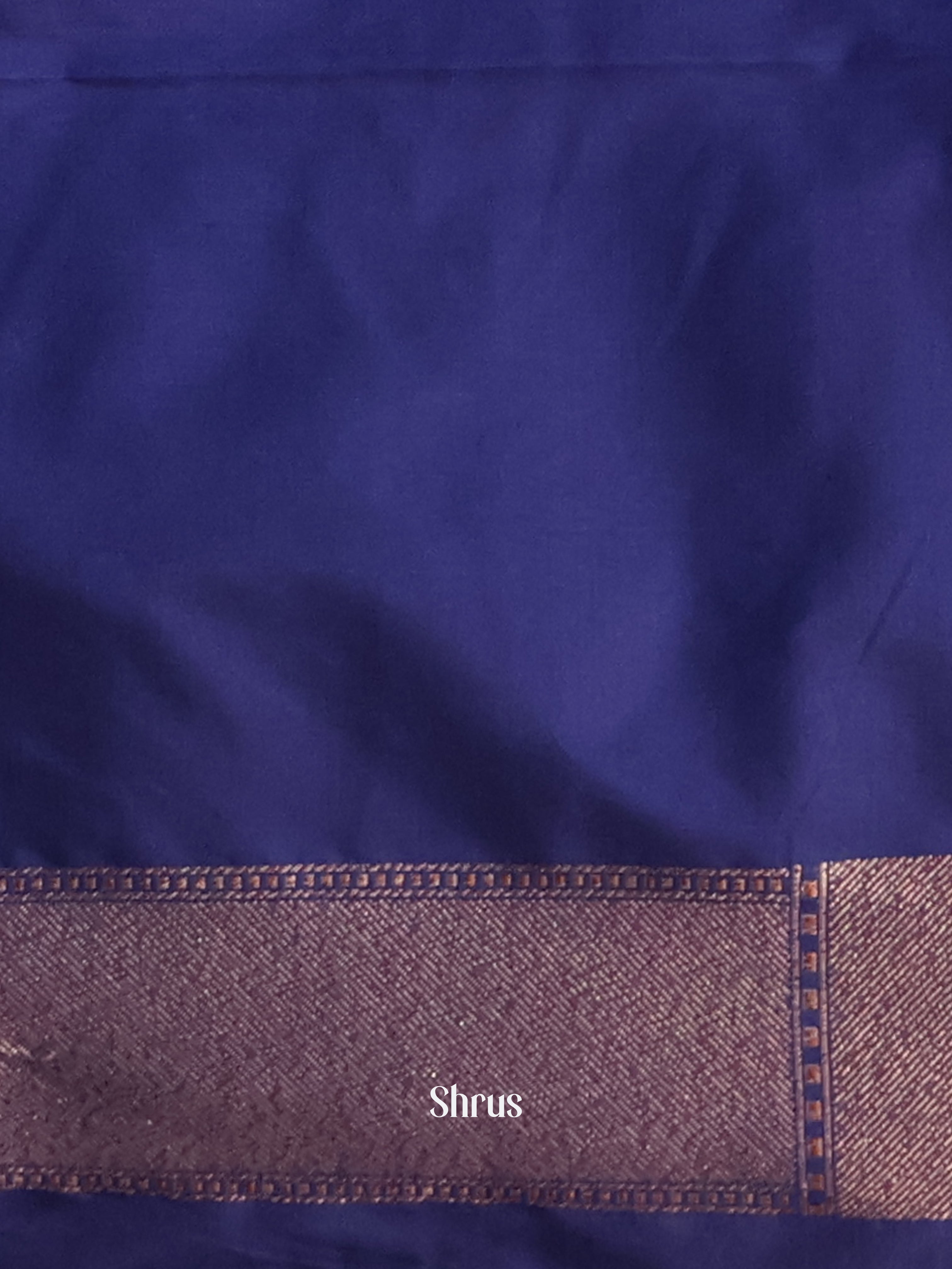 Blue - Semi Banarasi Saree