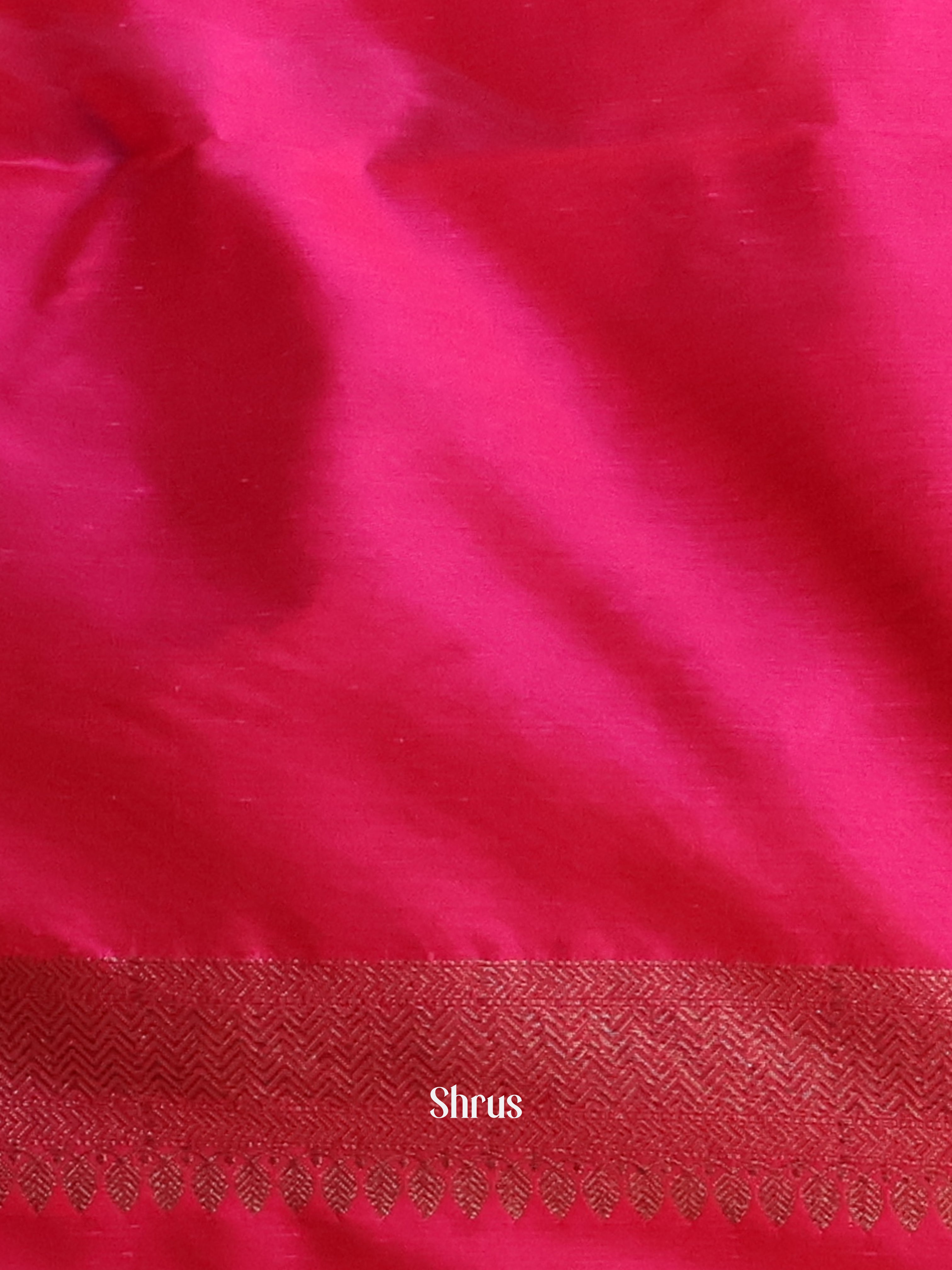 Pink - Semi Banarasi Saree