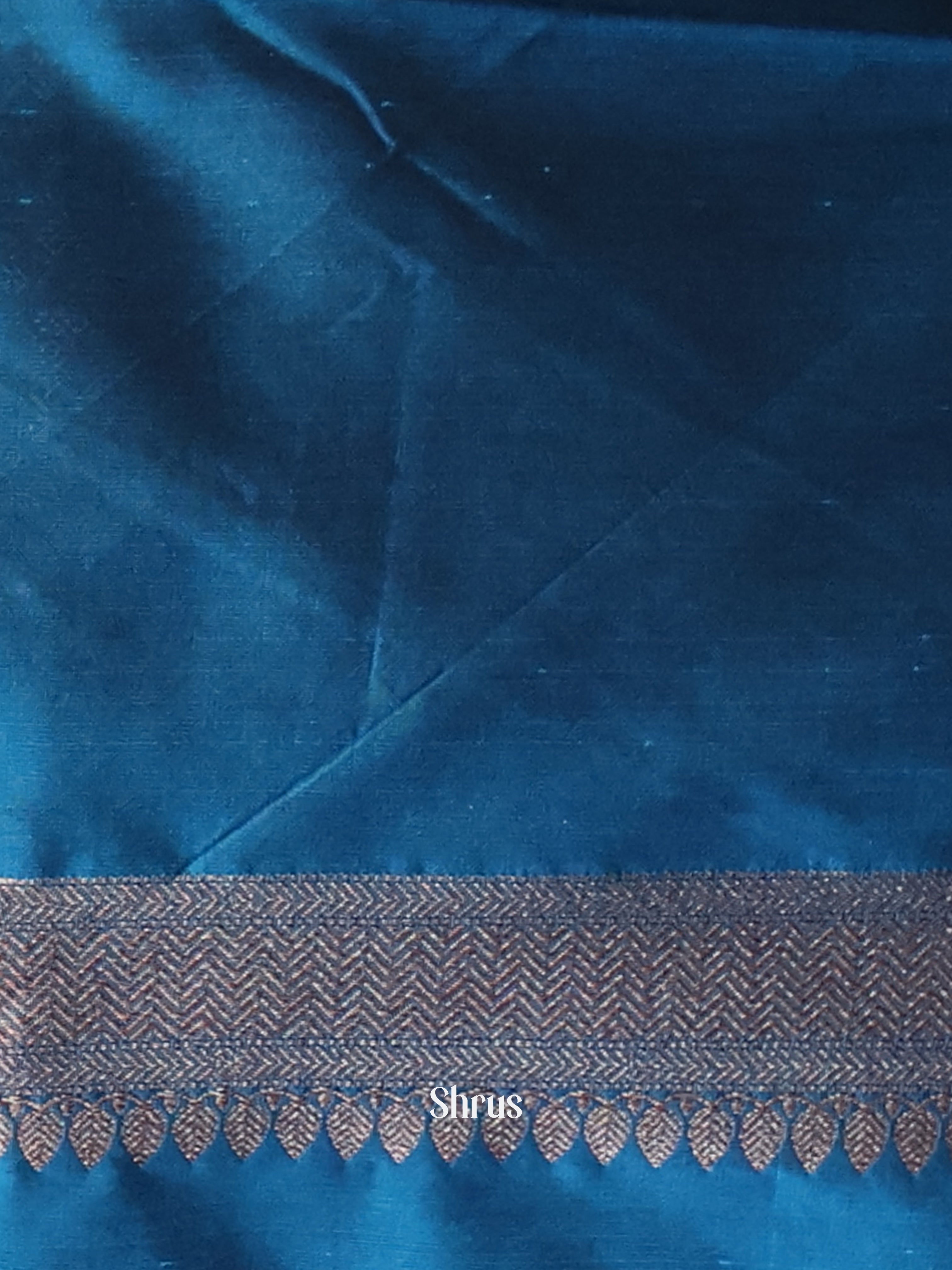 Blue - Semi Banarasi Saree