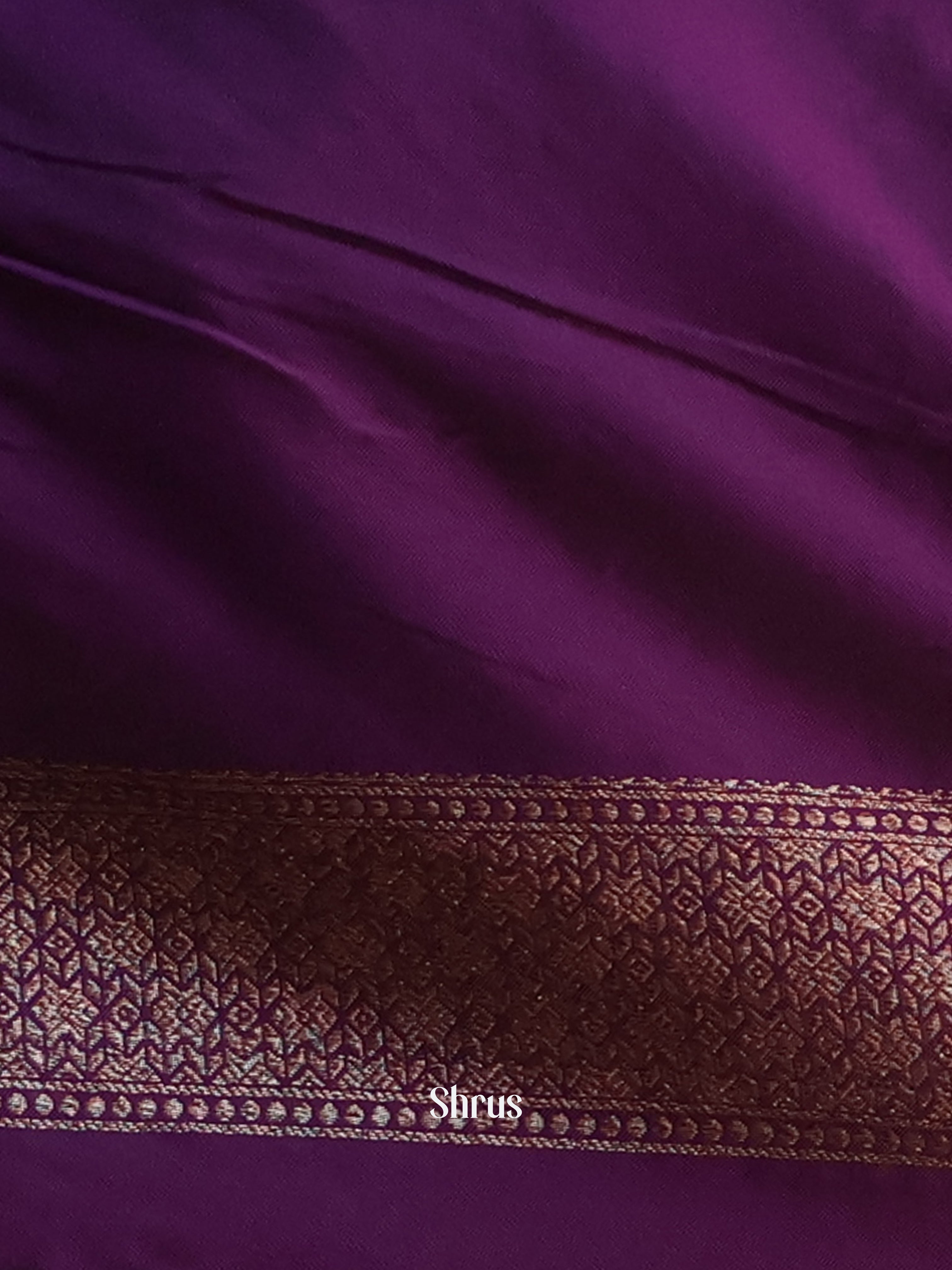 Violet - Semi Banarasi Saree