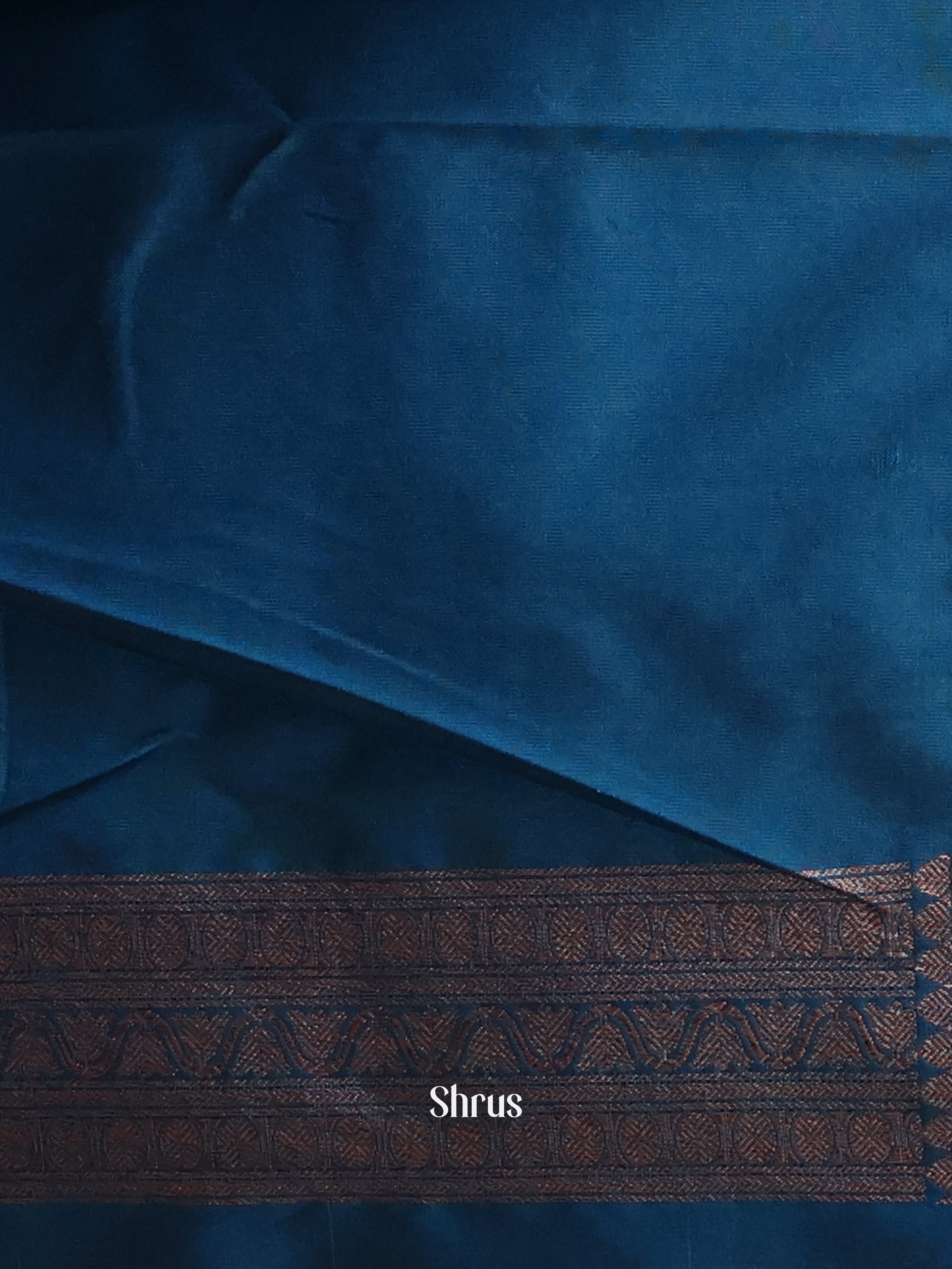 Blue - Semi Banarasi Saree