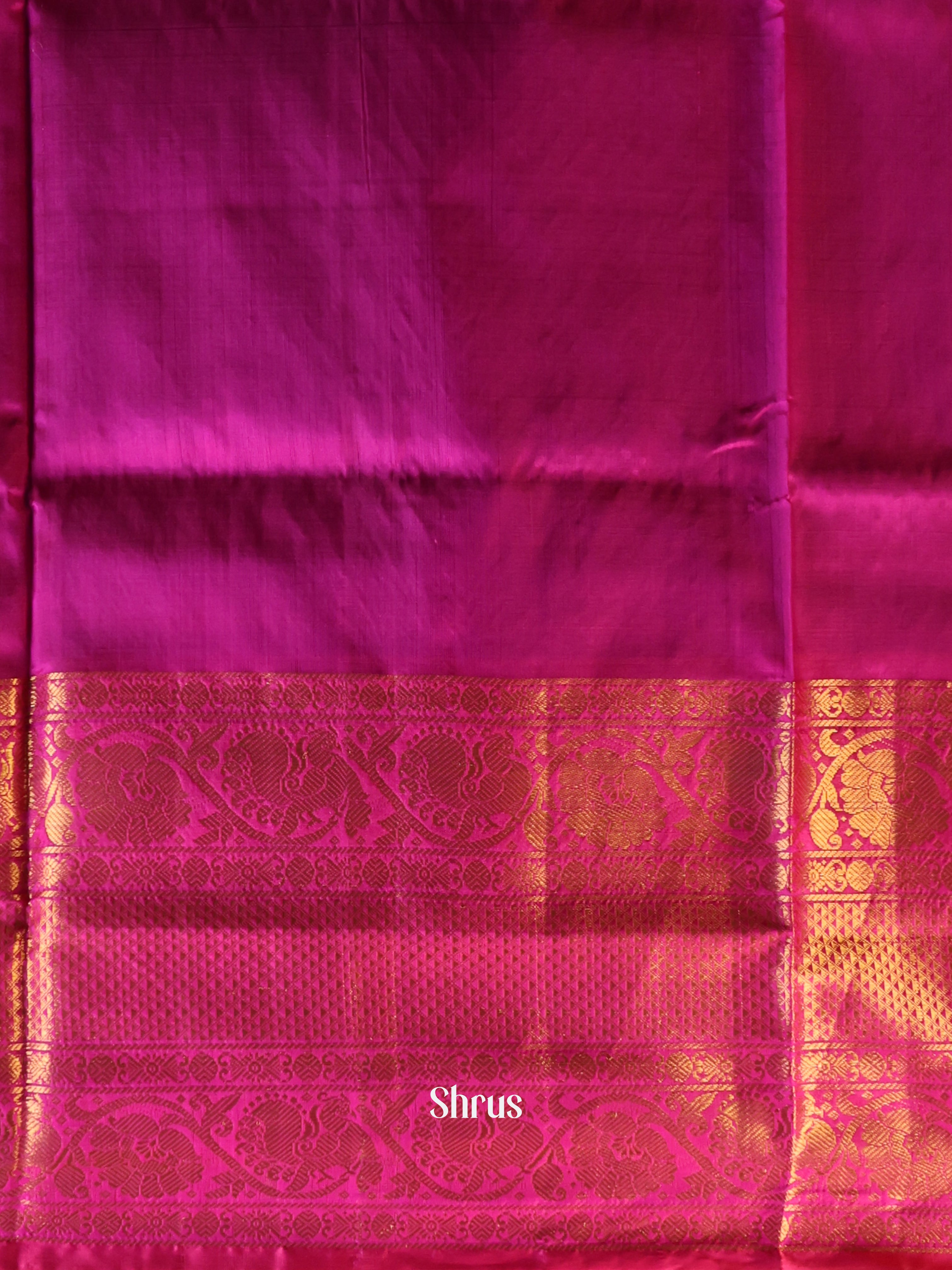 Blue & Purple - Uppada silk Saree