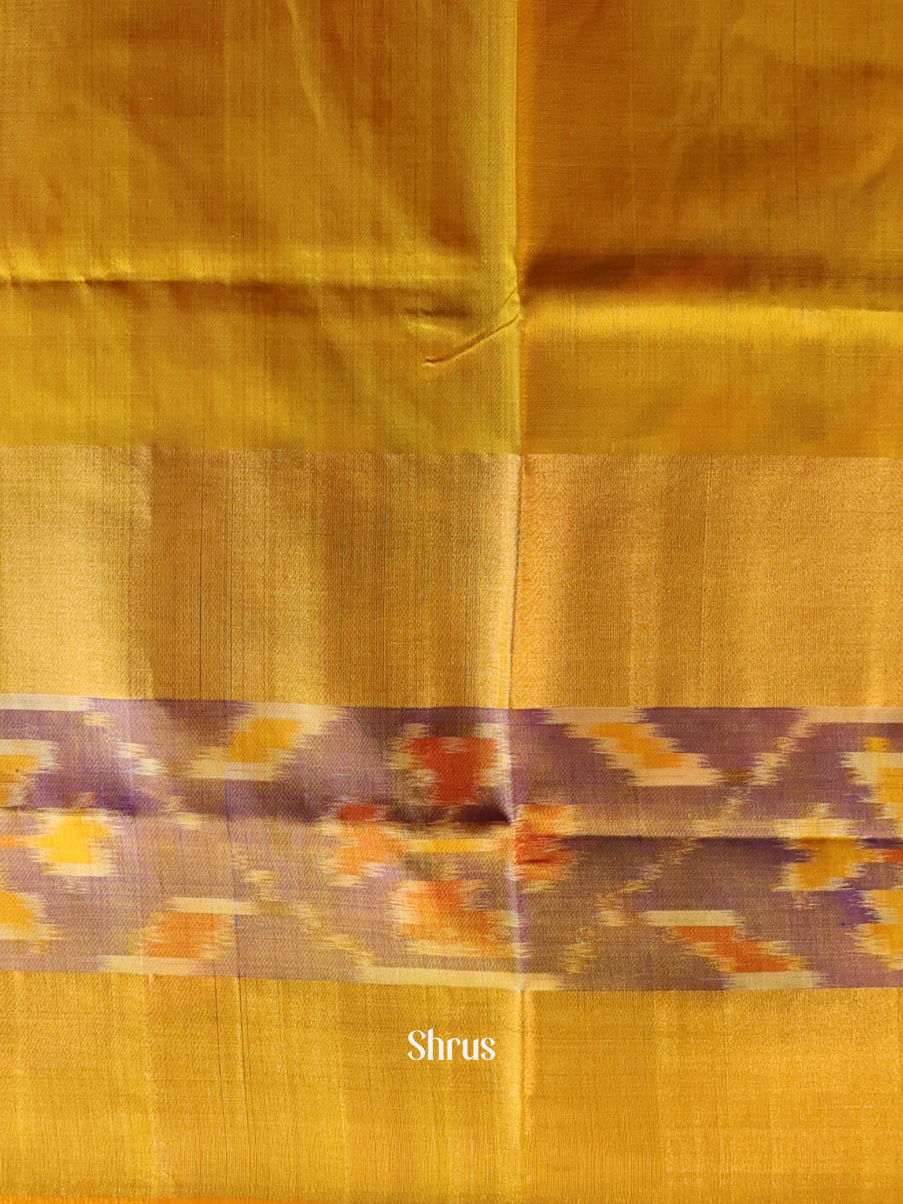 Red & Mustard - Uppada silk Saree