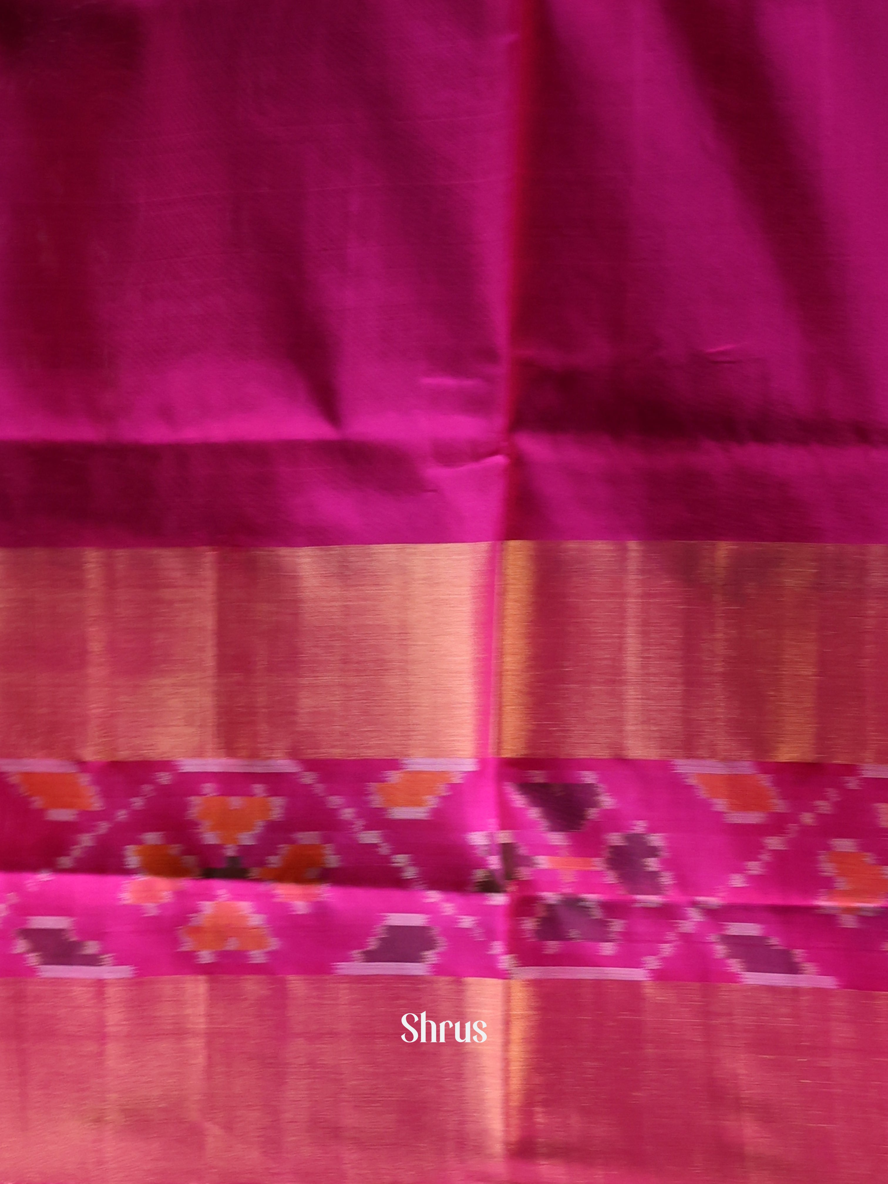 Purple & Pink - Uppada silk Saree