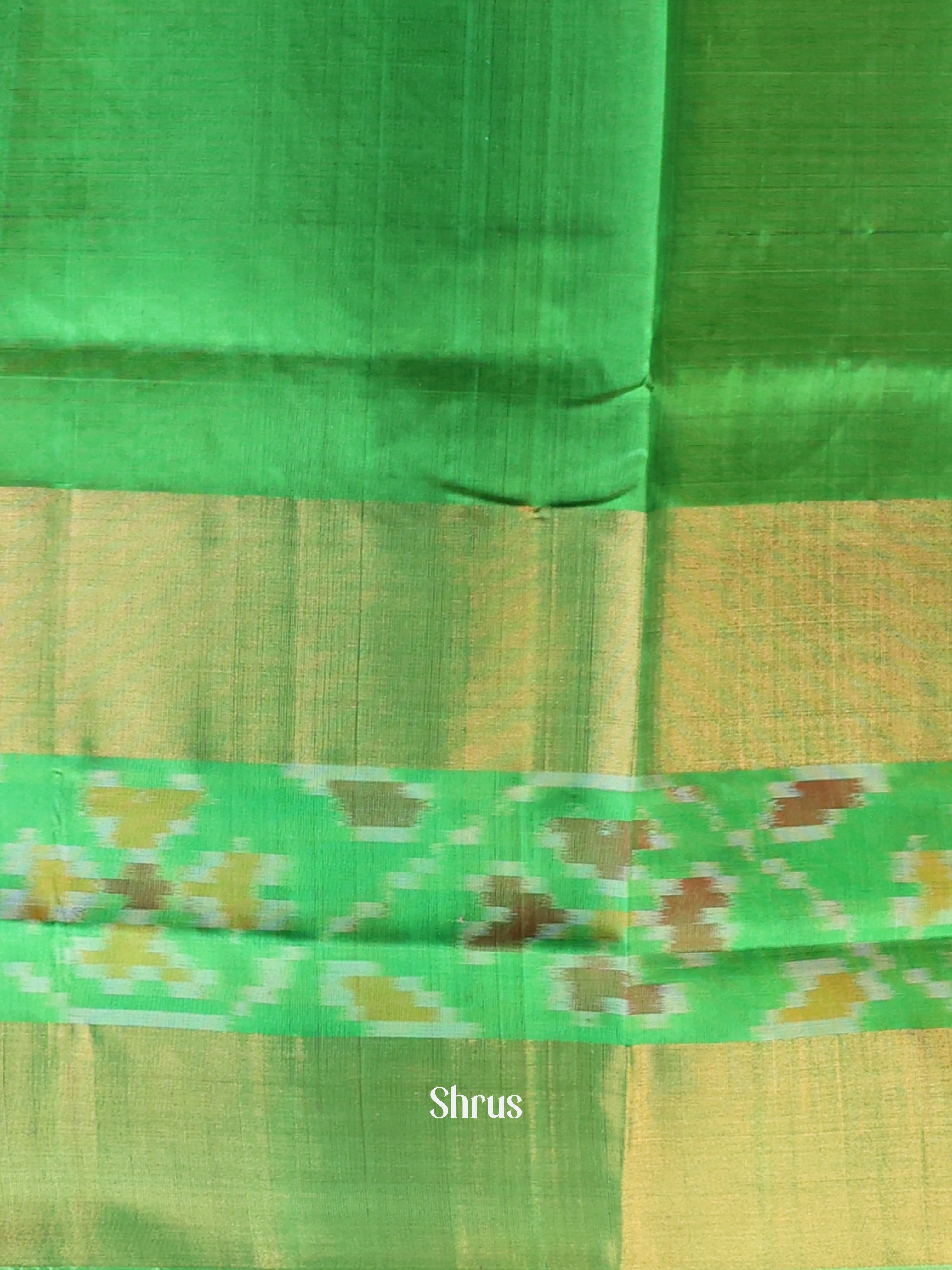 Pink & Green - Uppada silk Saree