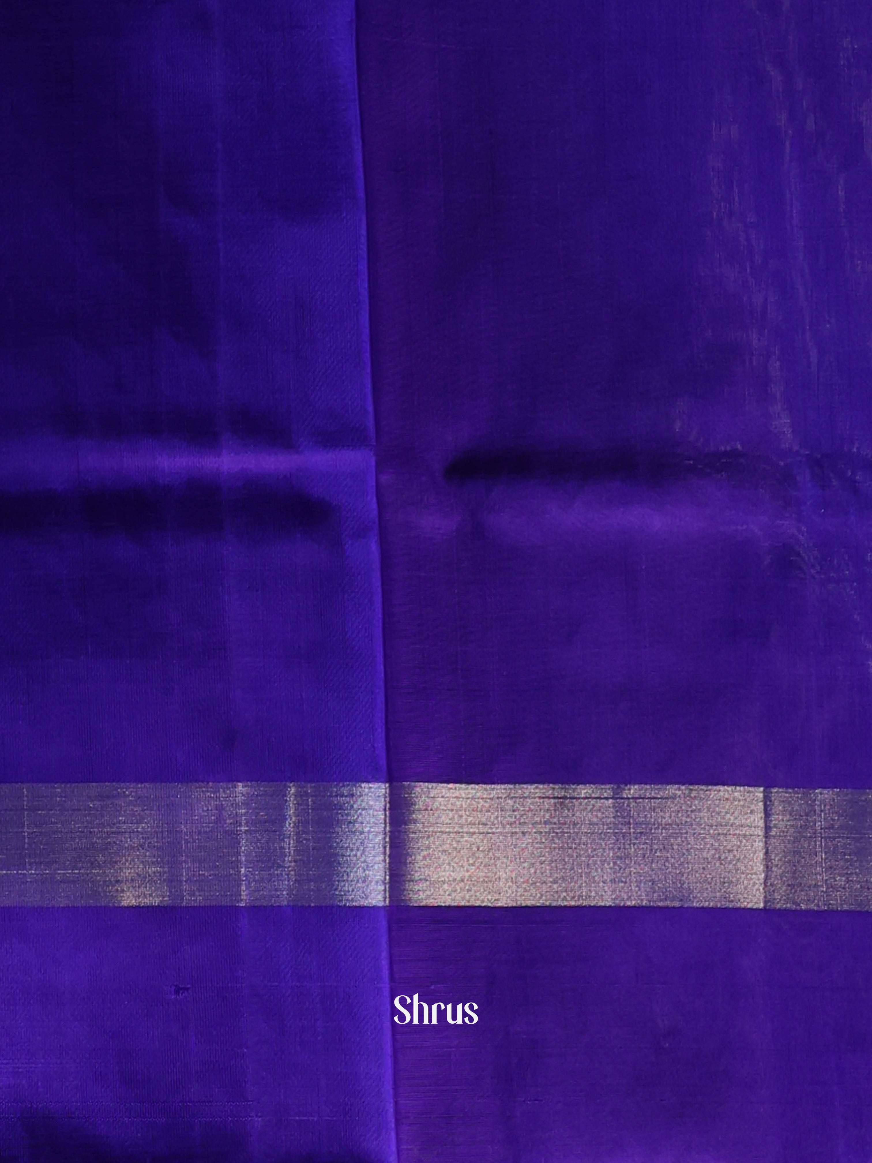 Peacock Green & Violet - Uppada silk Saree