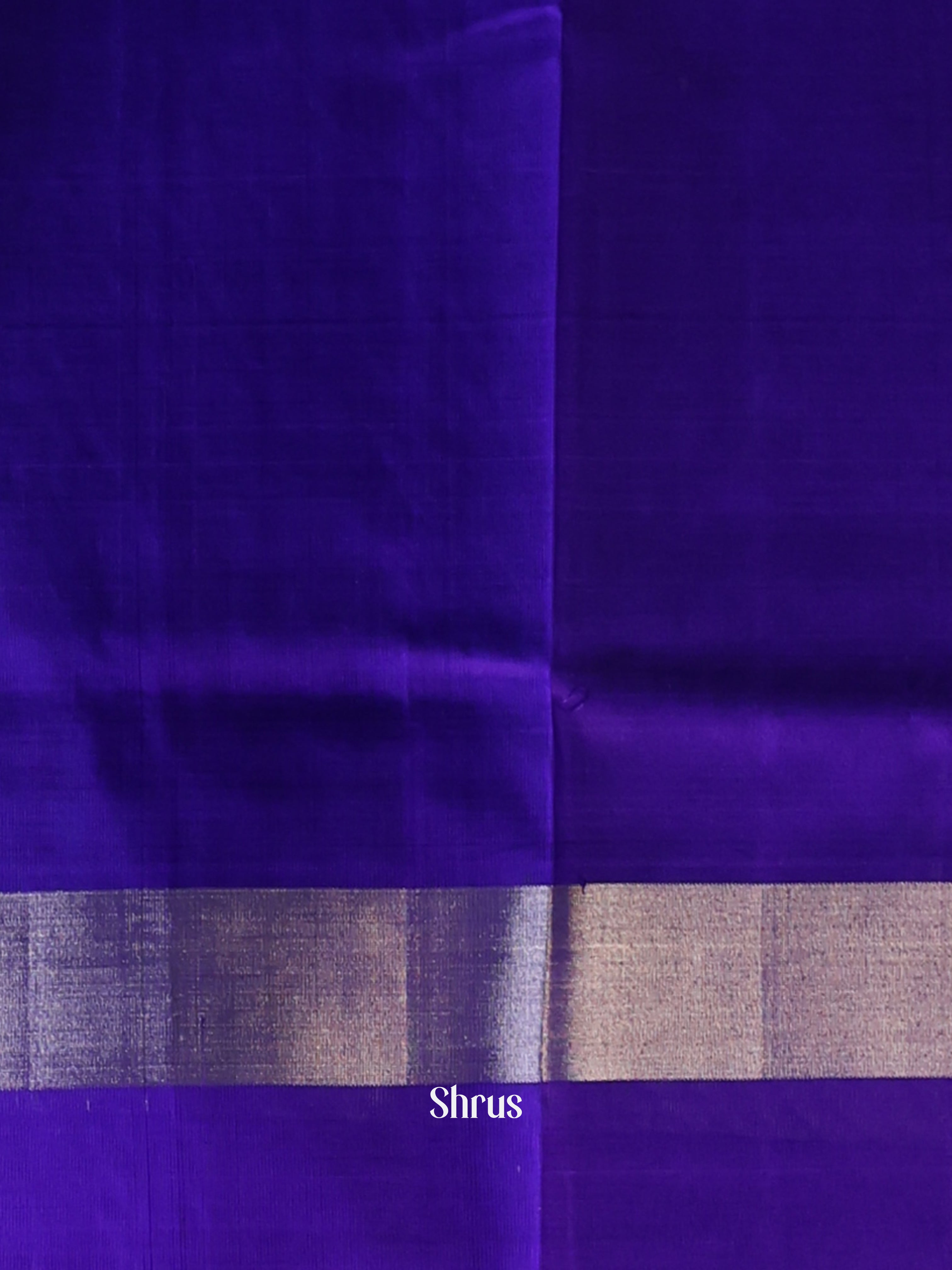 Blue & Violet - Uppada silk Saree