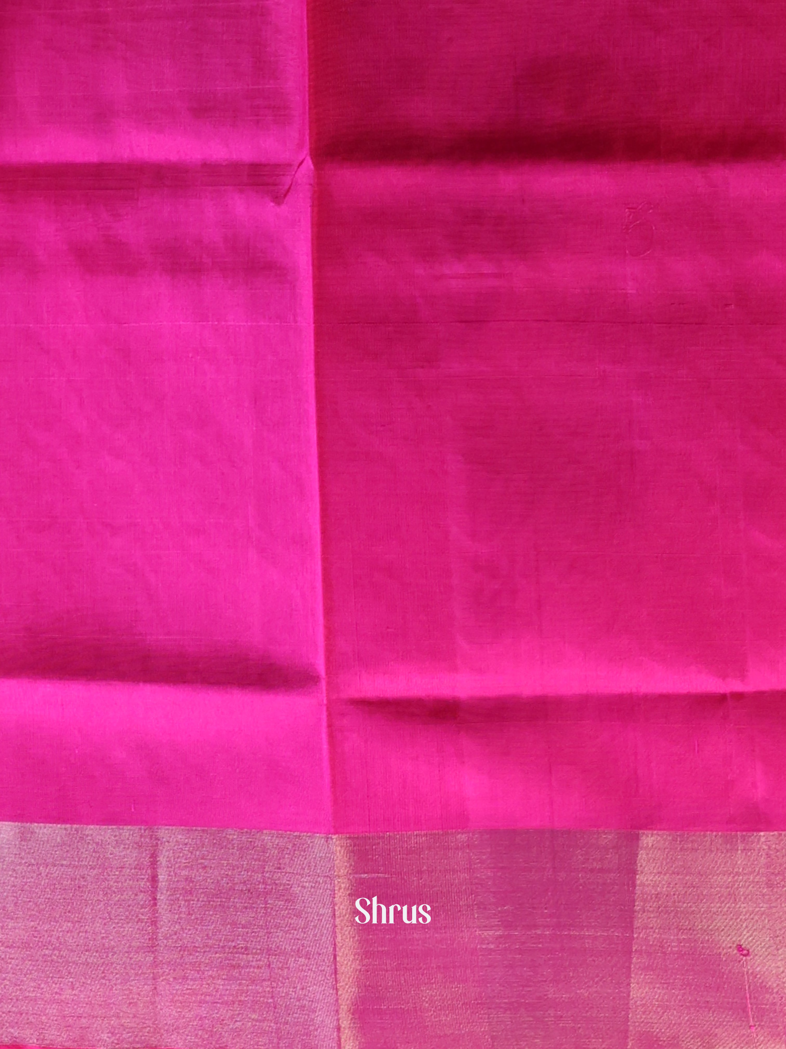 Orange & Pink - Uppada silk Saree