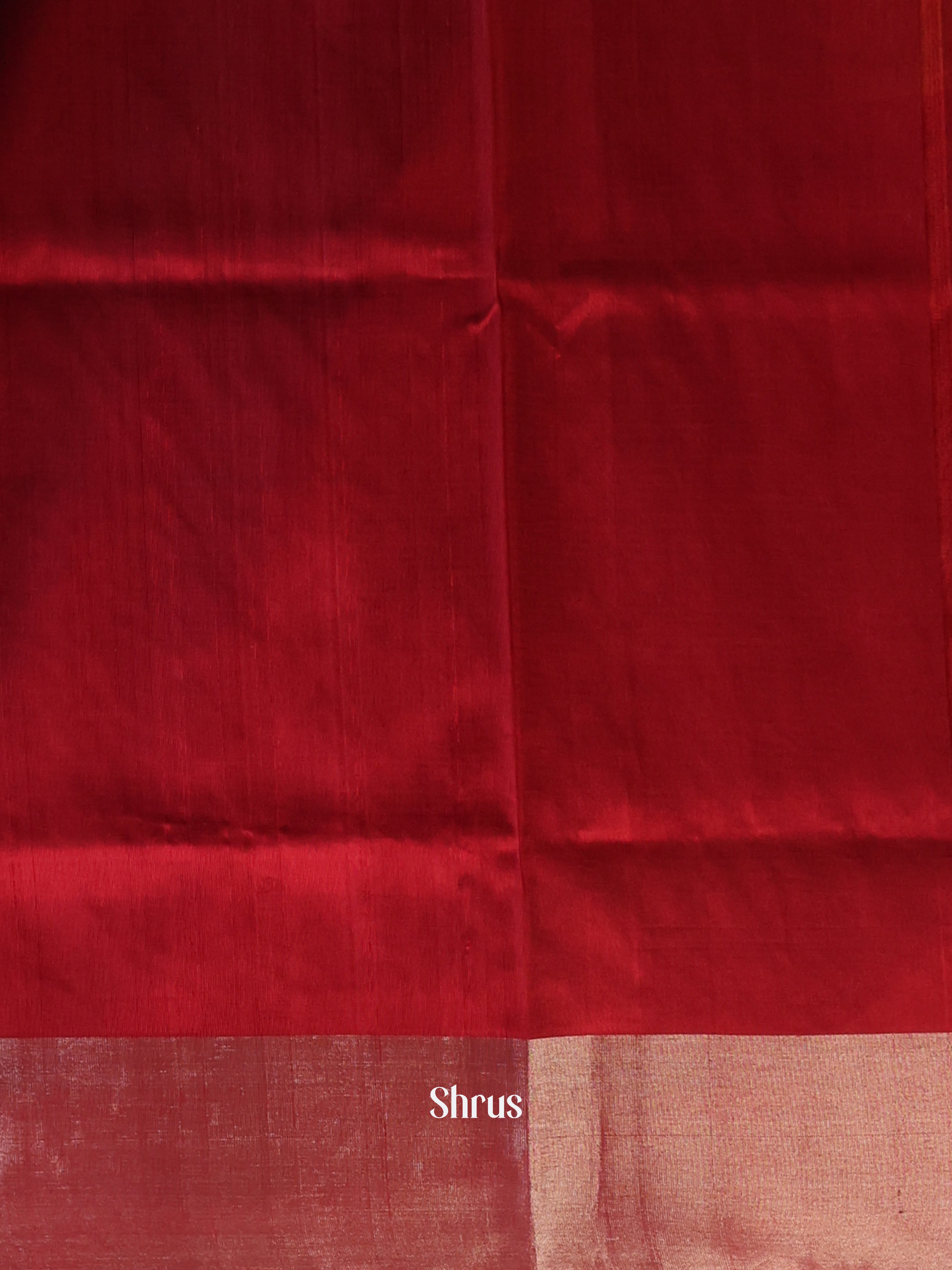 Orange & Maroon- Uppada silk Saree