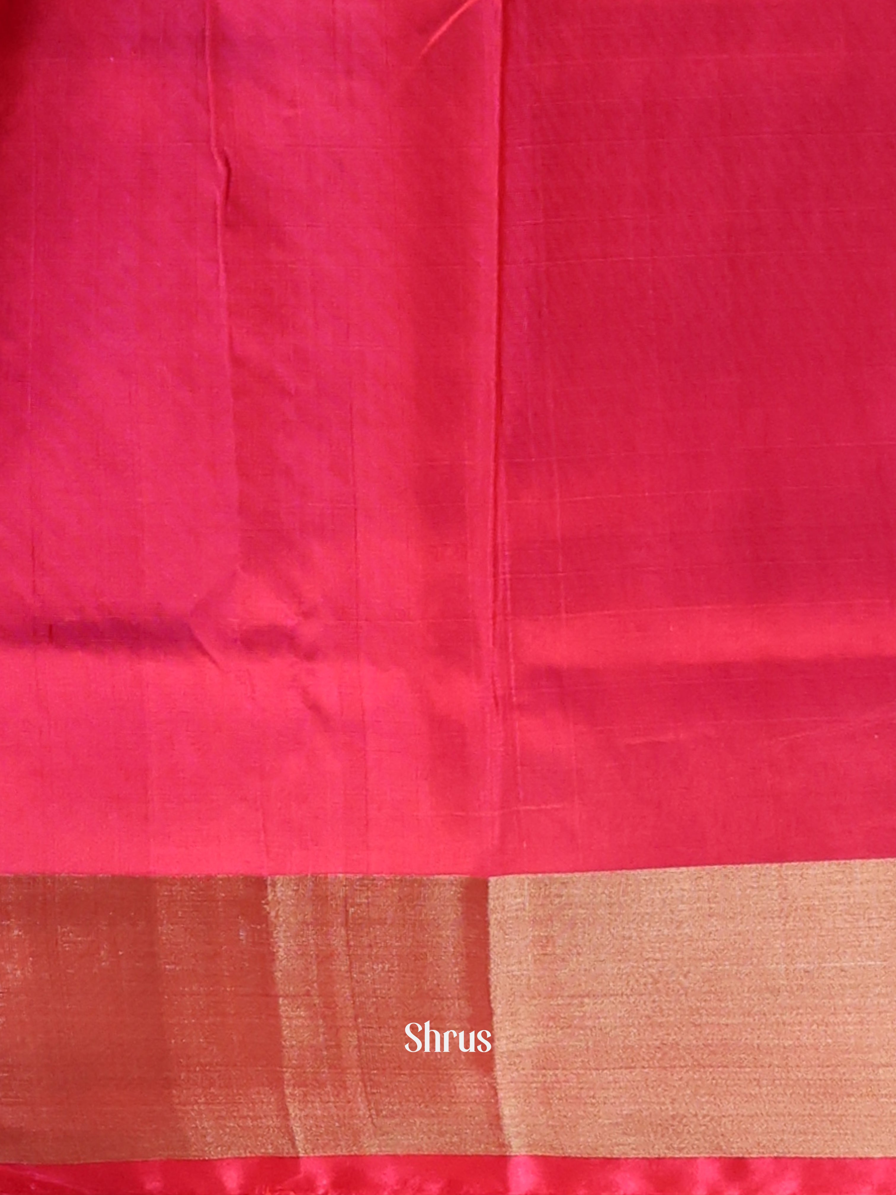 Double Shaded Green & Pink - Uppada silk Saree