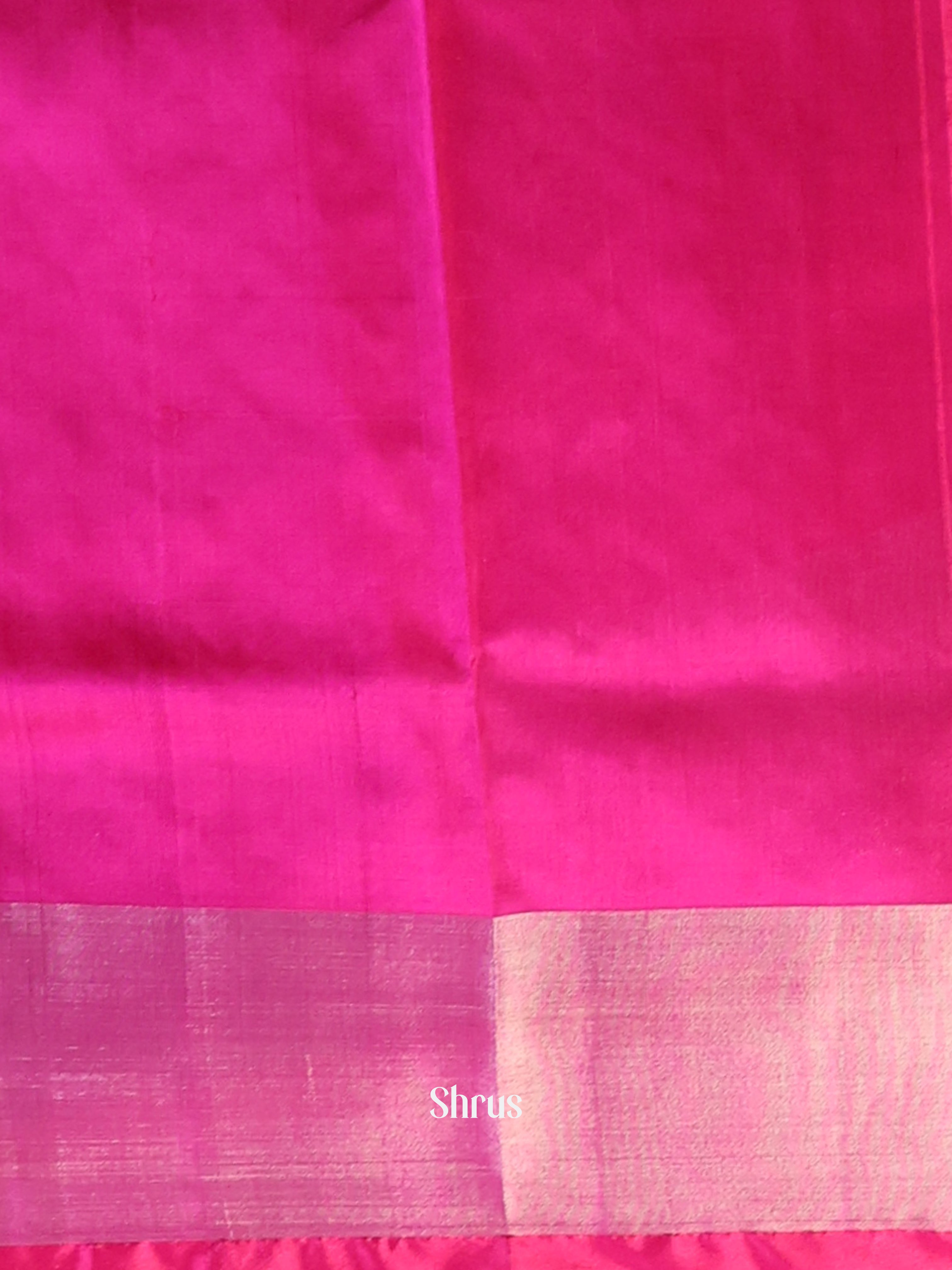 Double Shaded Green & Pink - Uppada silk Saree