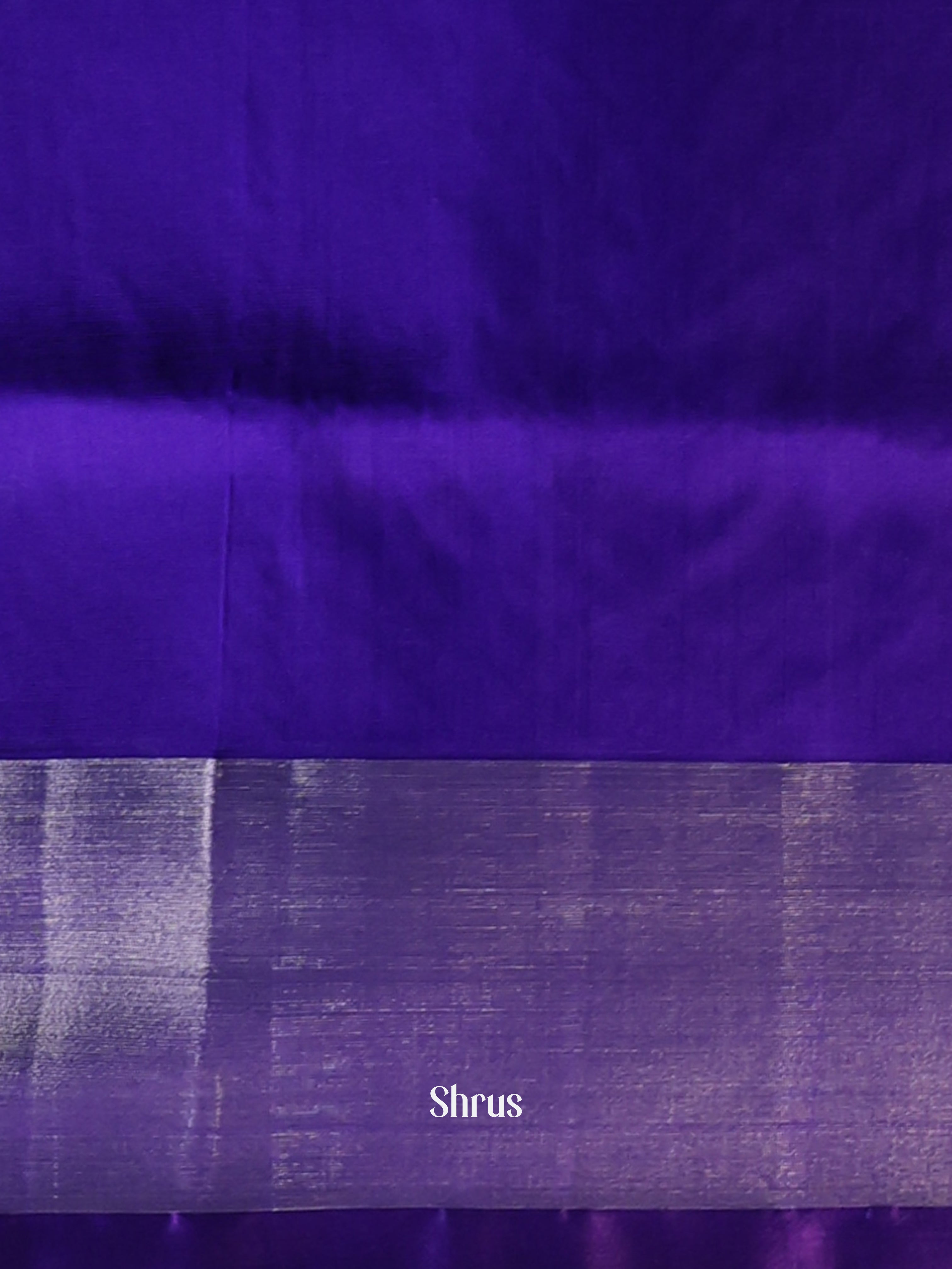 Brown & Violet - Uppada silk Saree