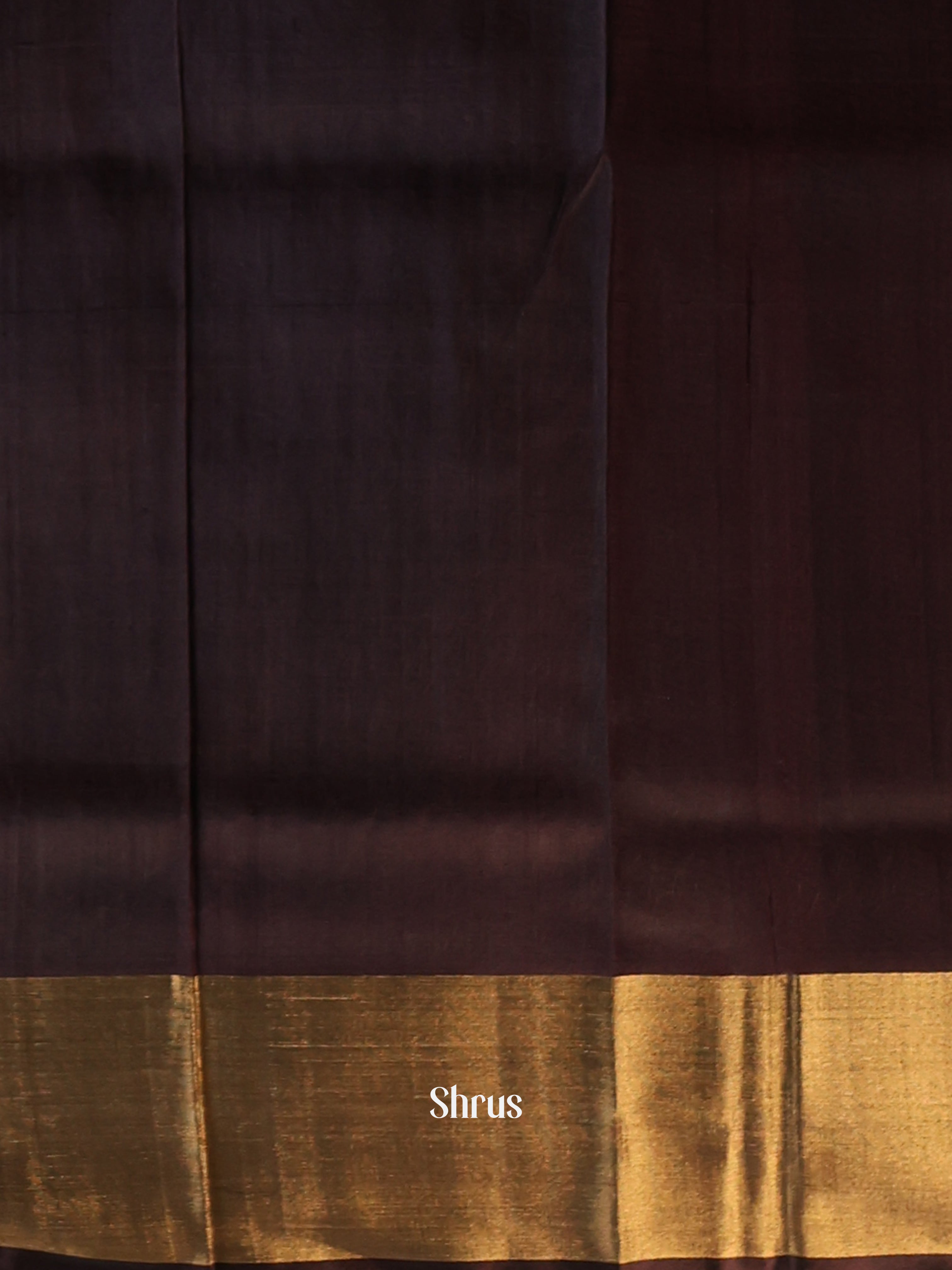 Blue & Brown - Uppada silk Saree