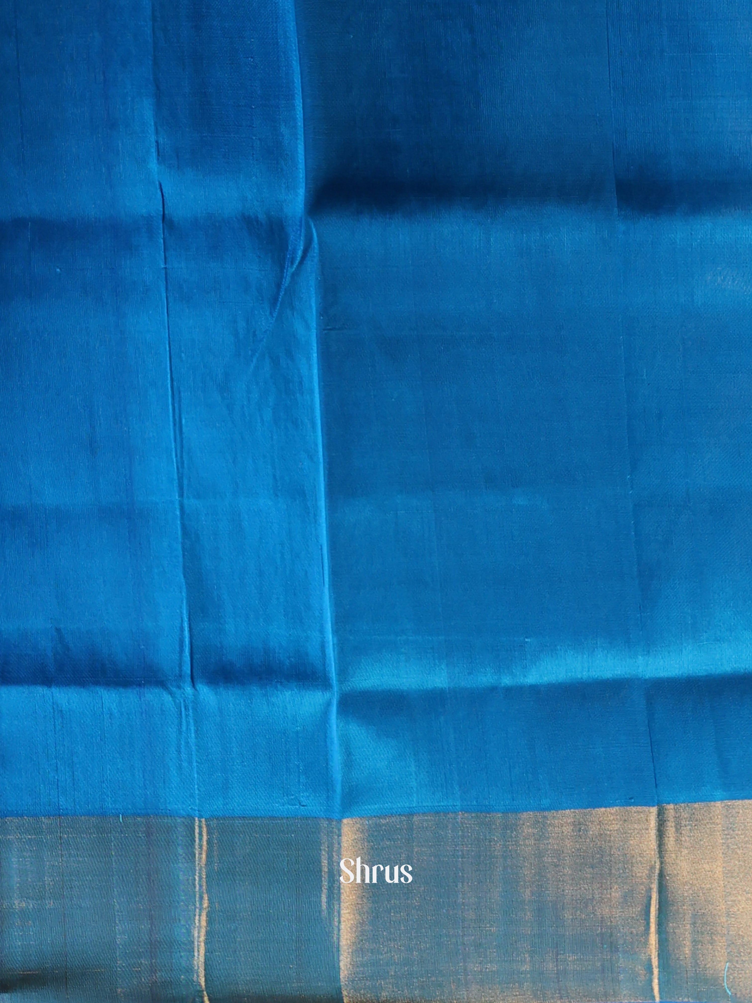 Double Shaded Blue & Blue - Uppada silk Saree