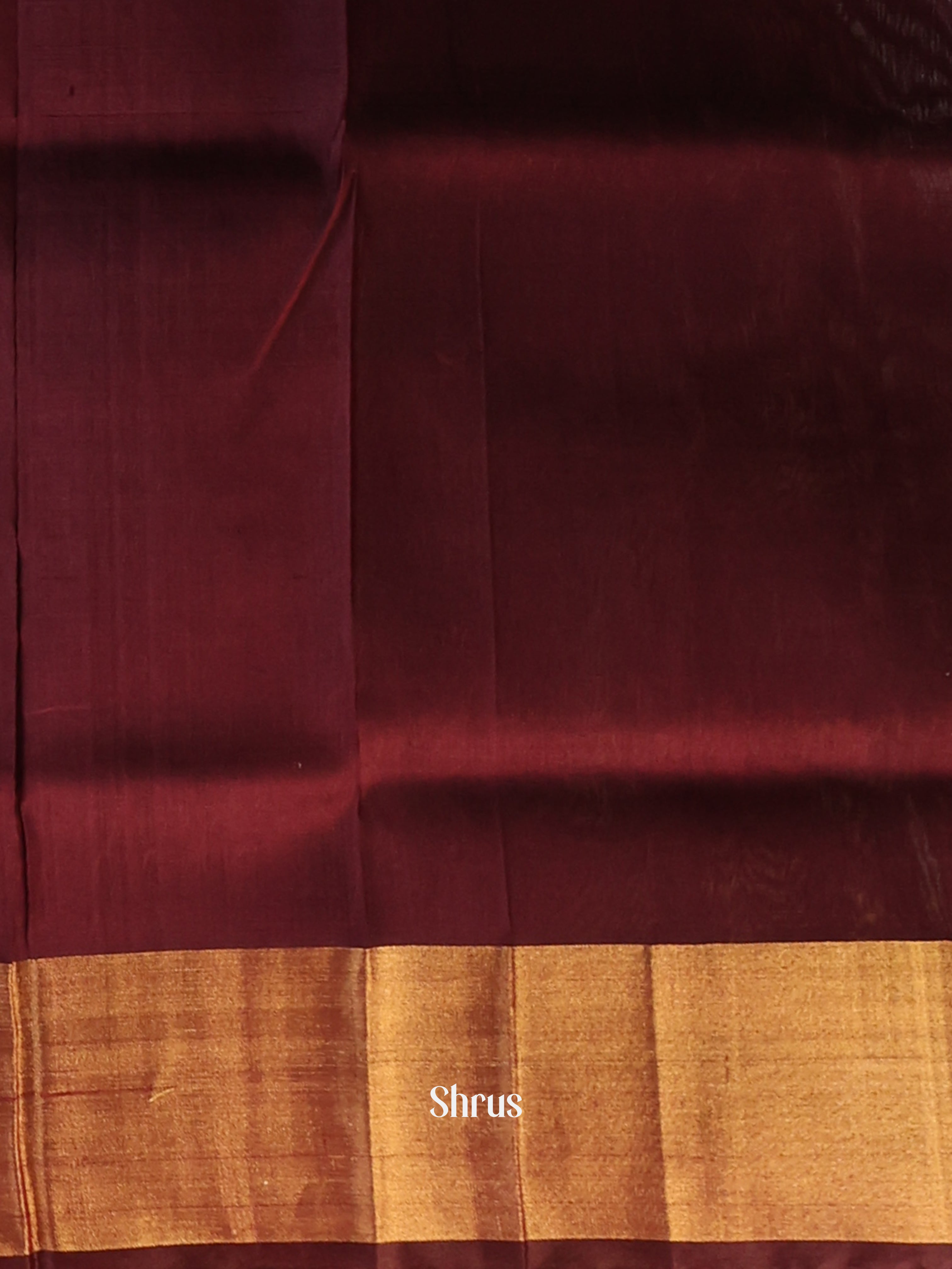 Blue & Brown - Uppada silk Saree