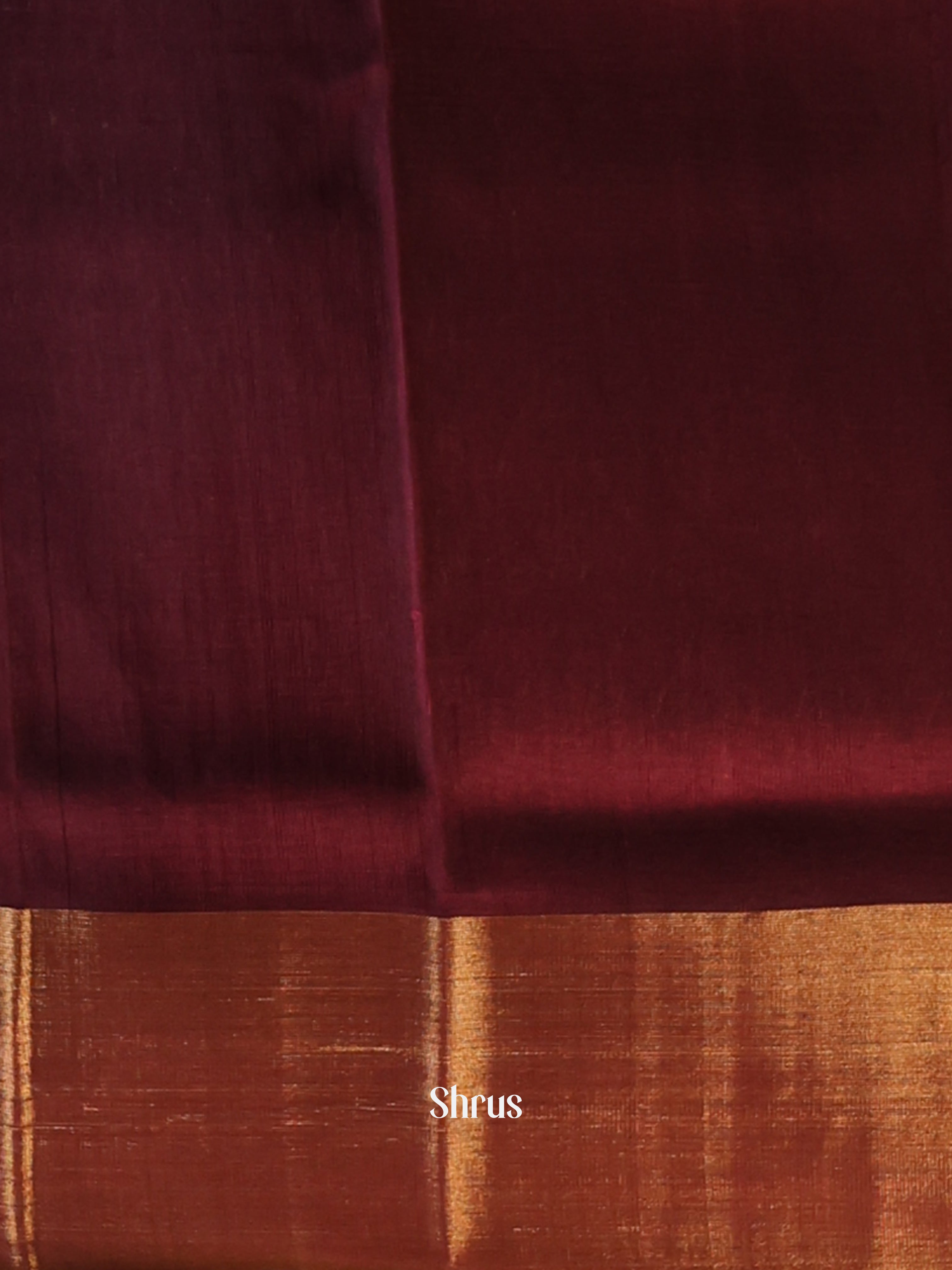 Purple & Brown - Uppada silk Saree