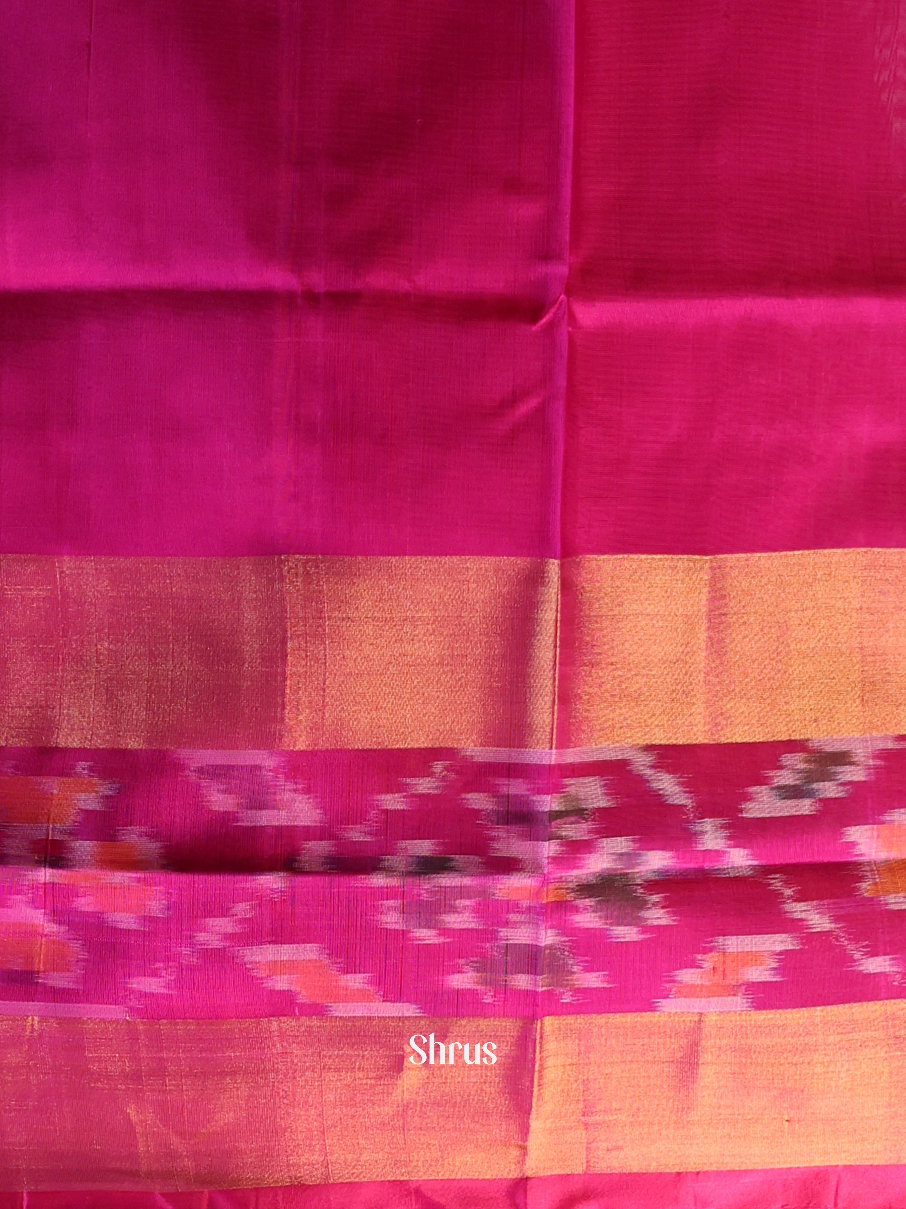 Blue & Majenta - Uppada silk Saree