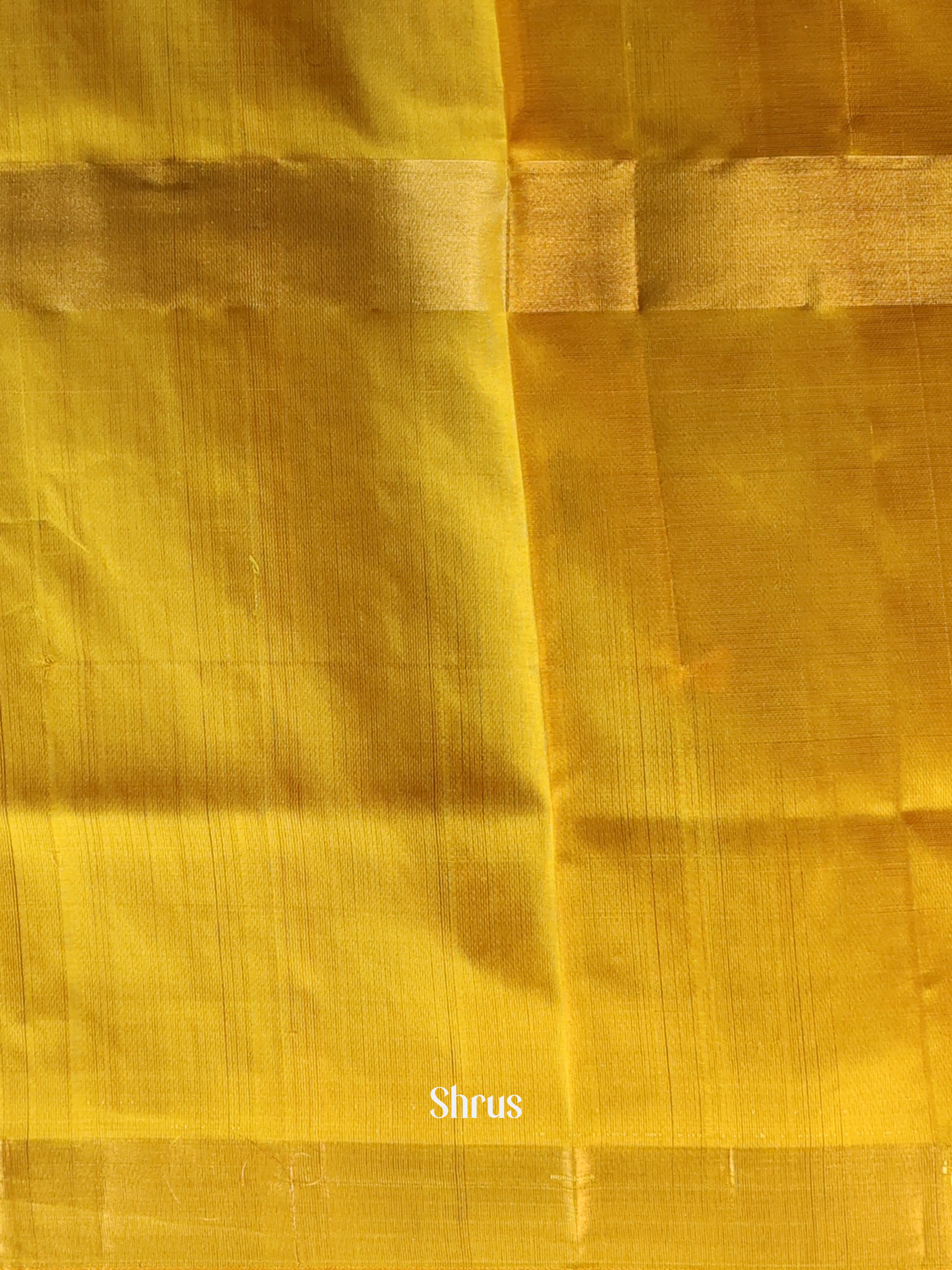 Brown & Mustard - Uppada silk Saree