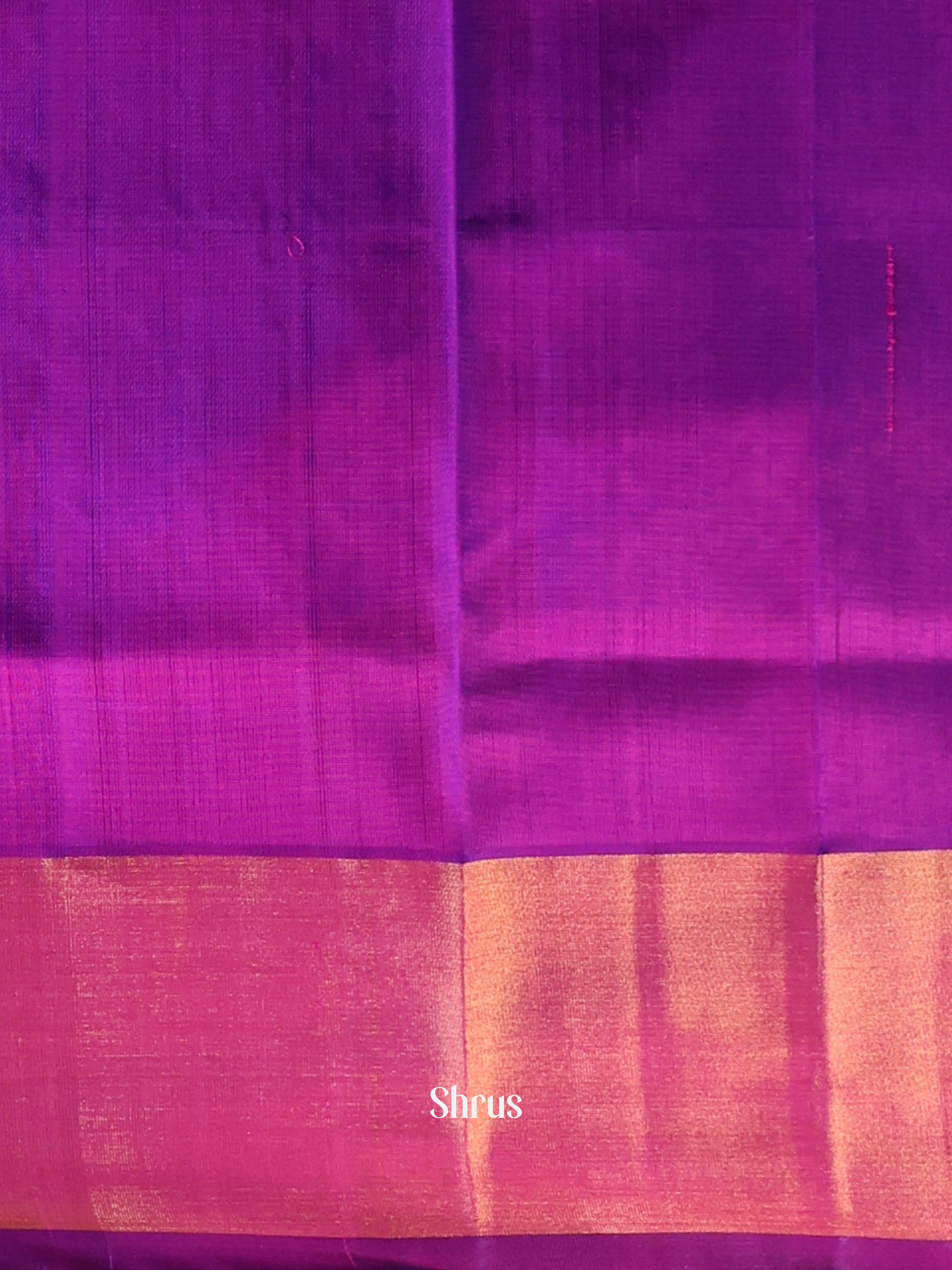 Pink & Purple- Uppada silk Saree