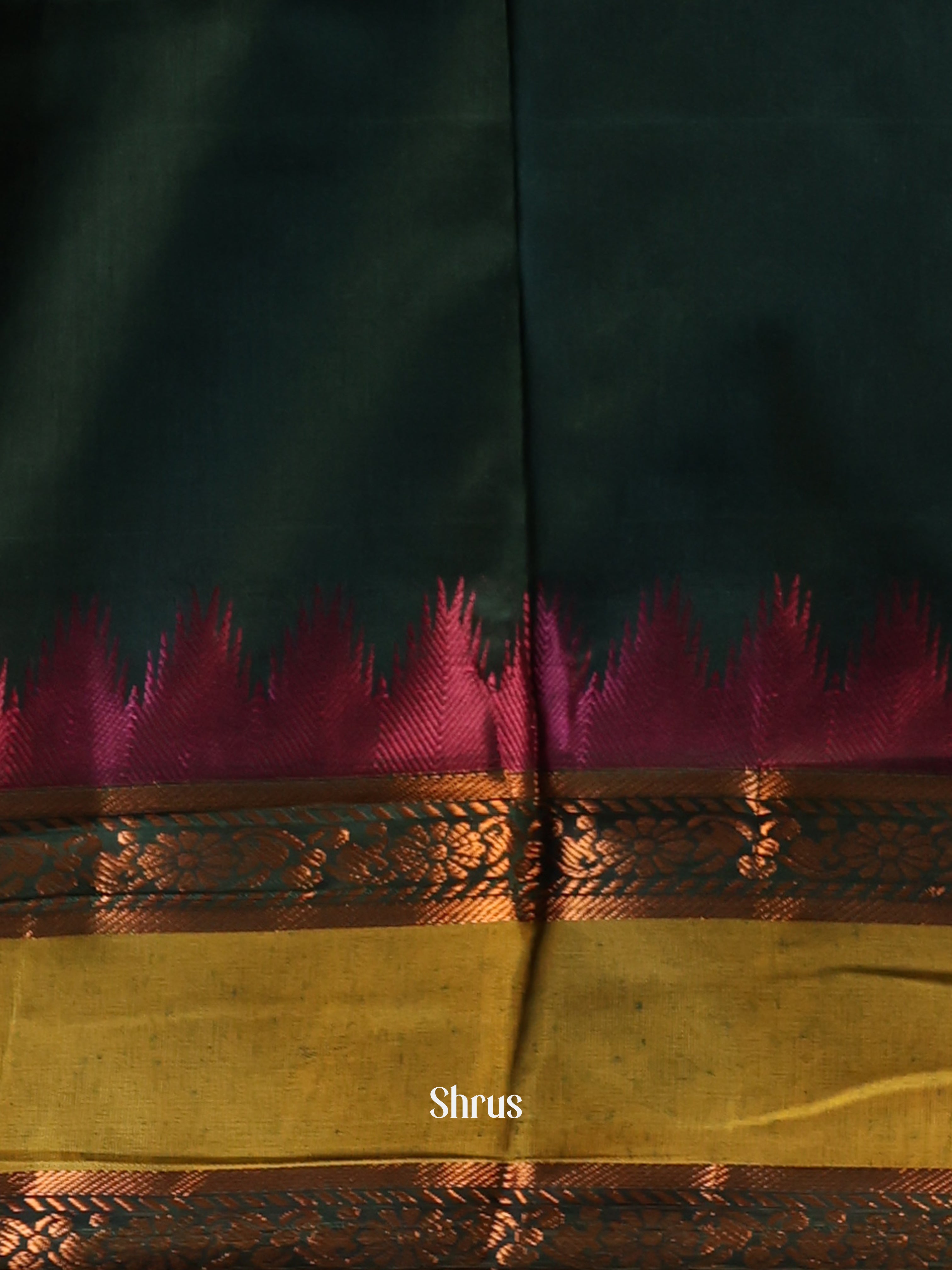 Brick & Green - Kalyani Cotton Saree