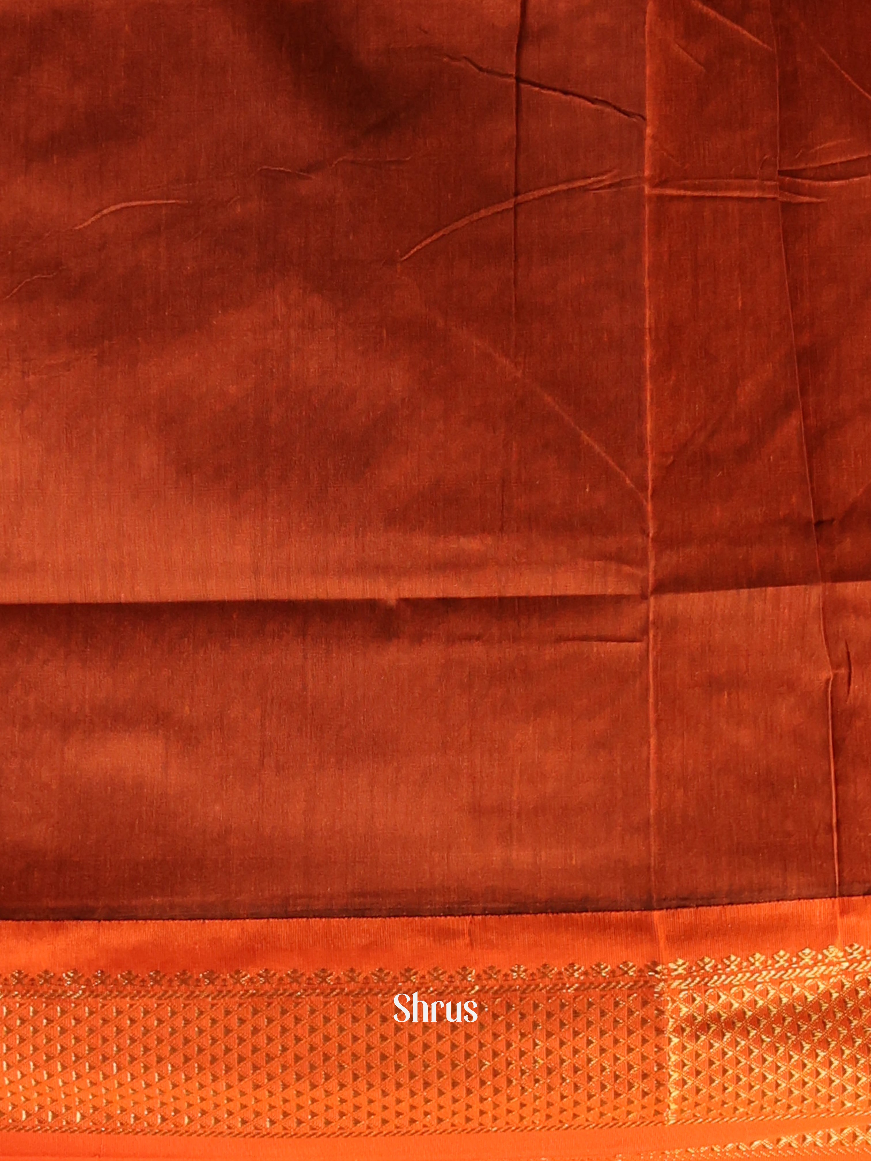 Blue & Orange - Kalyani Cotton Saree