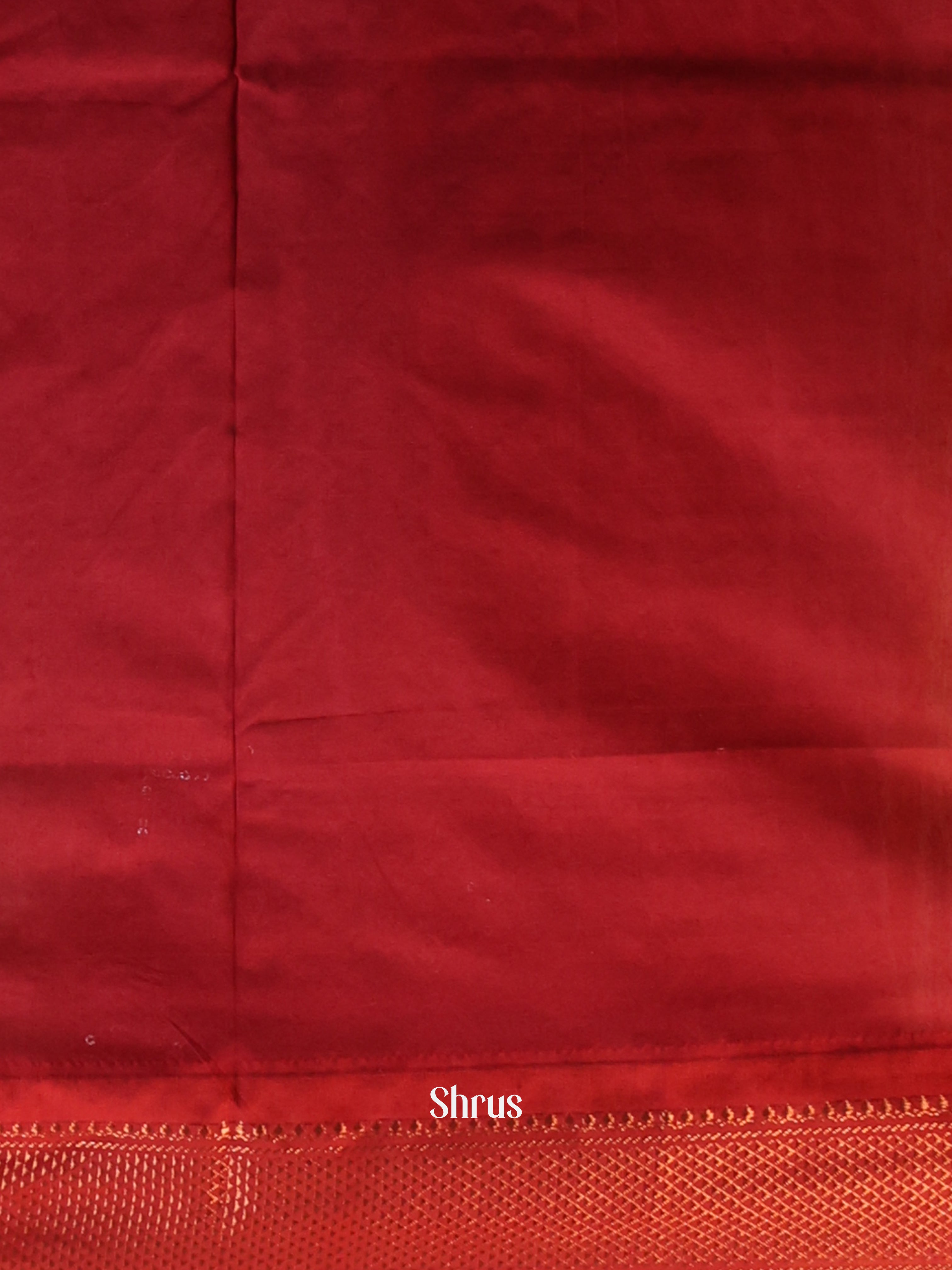 Blue & Red - Kalyani Cotton Saree