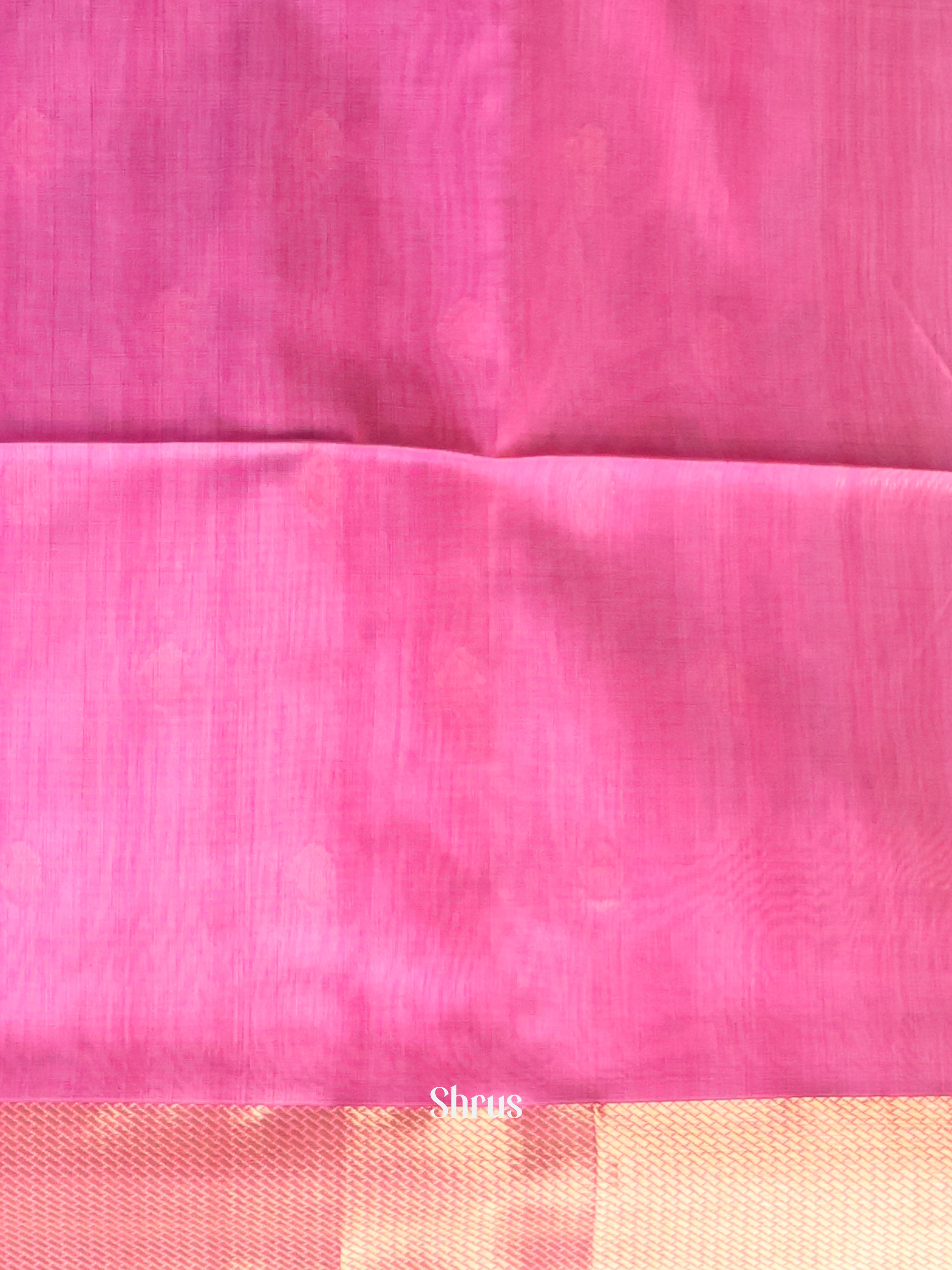 Lite Blue & Pink - Maheshwari silkcotton Saree