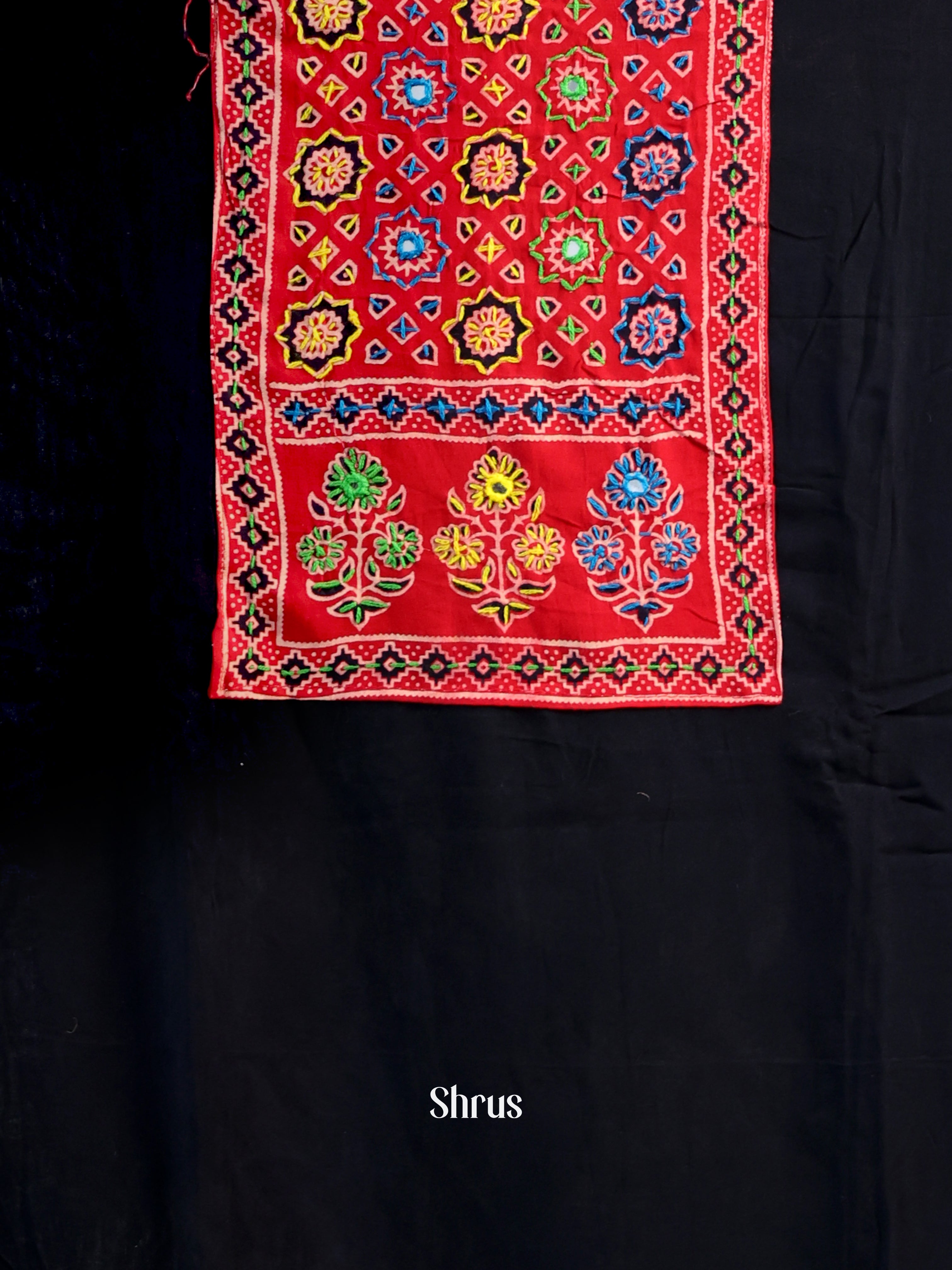 Black &  Red - Ajrakh Salwar