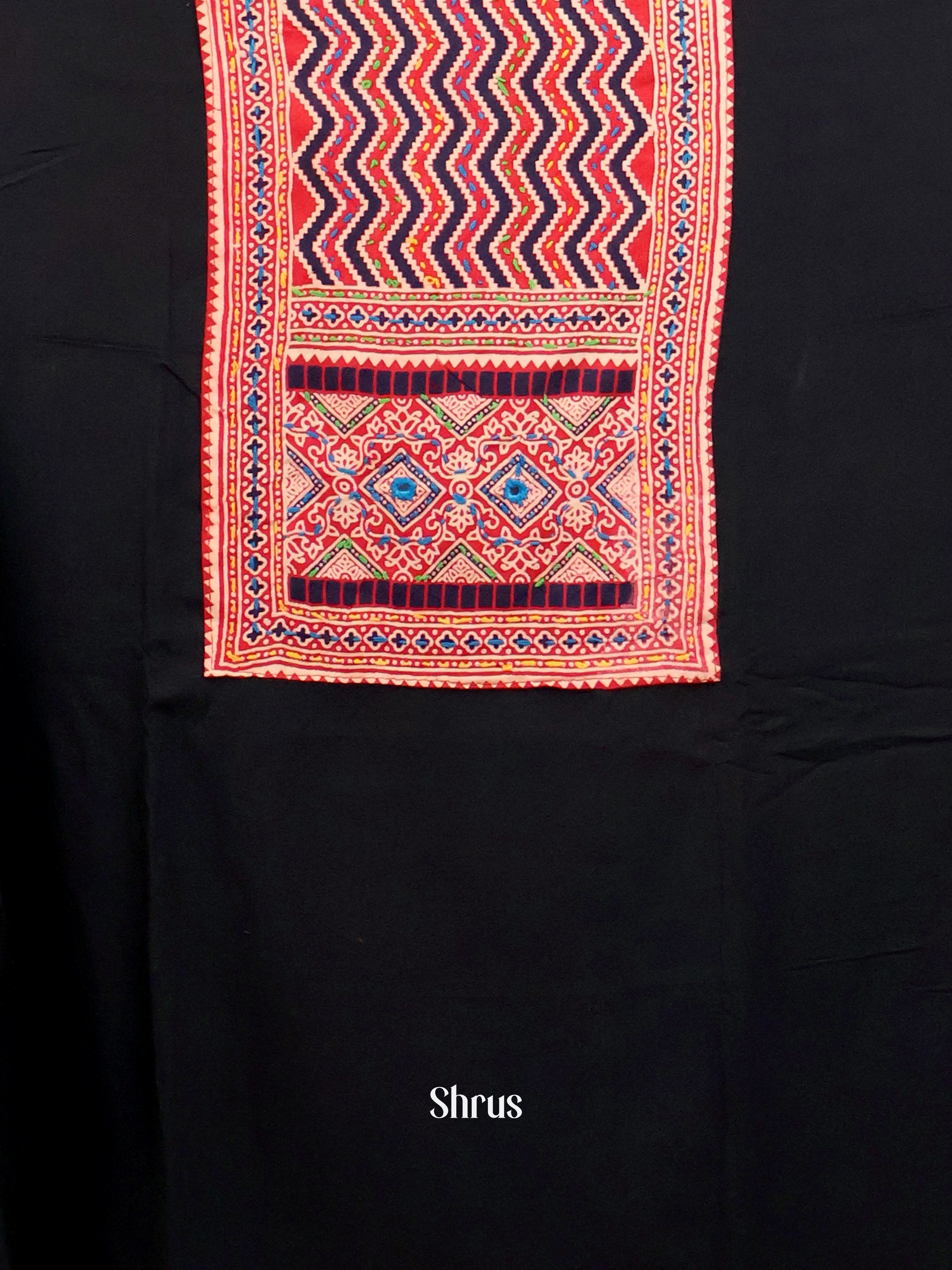 Black  & Red - Ajrakh Salwar