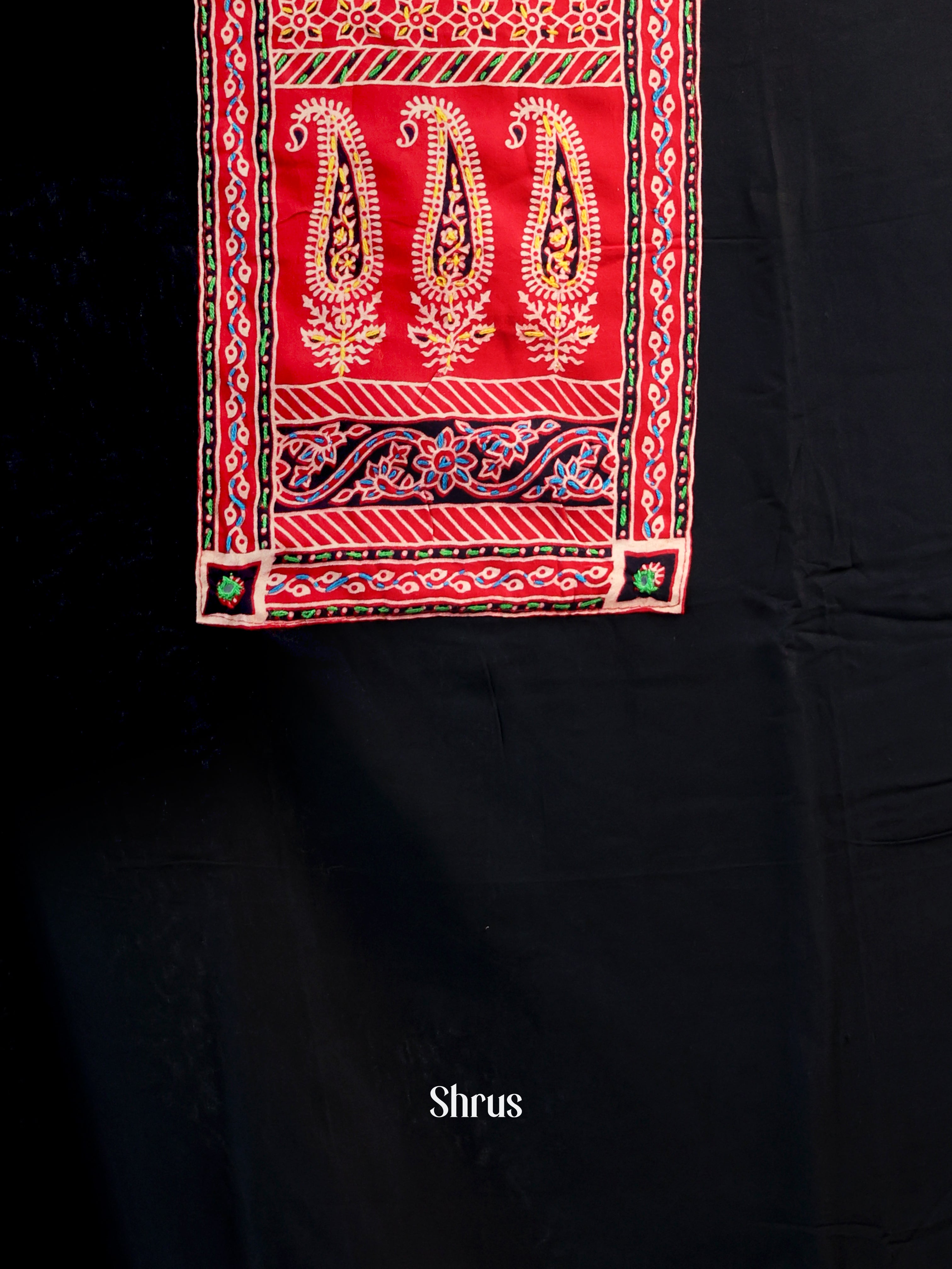 Black & Red- Ajrakh Salwar