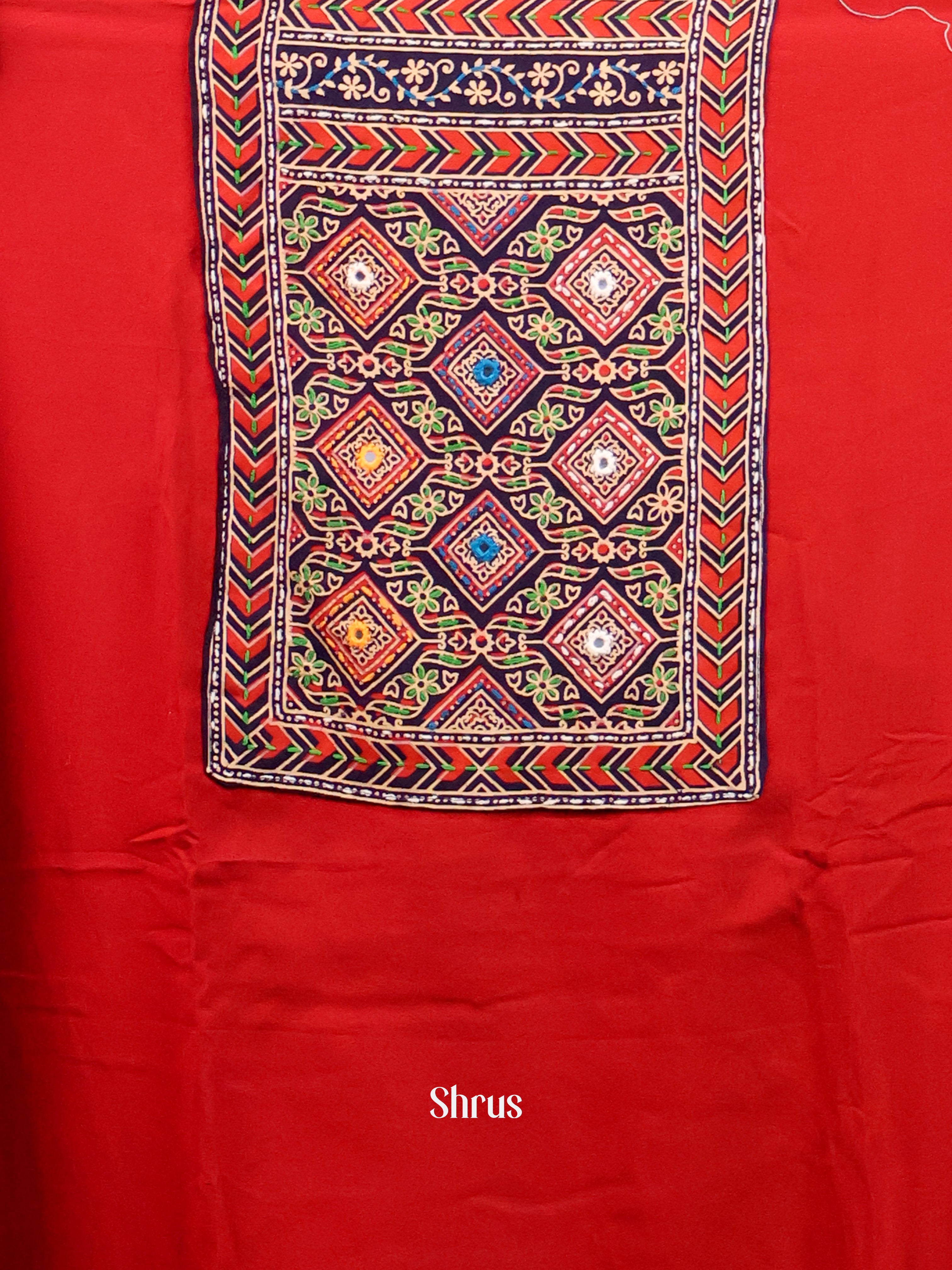 Red & Black- Ajrakh Salwar