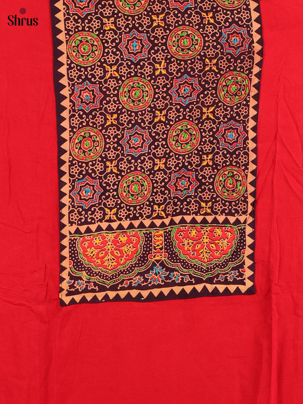 Red  & Black- Ajrakh Salwar