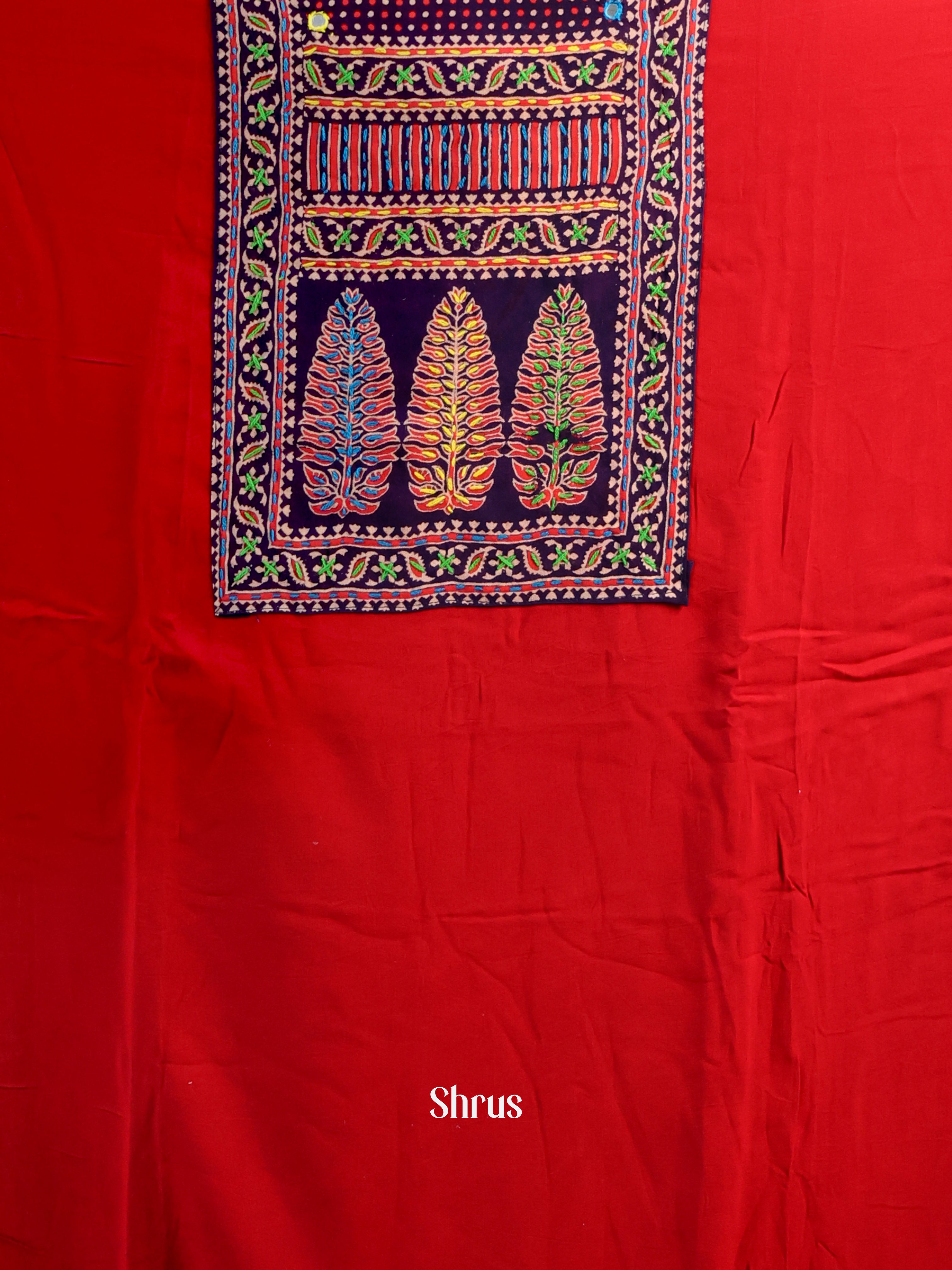 Red & Black - Ajrakh Salwar