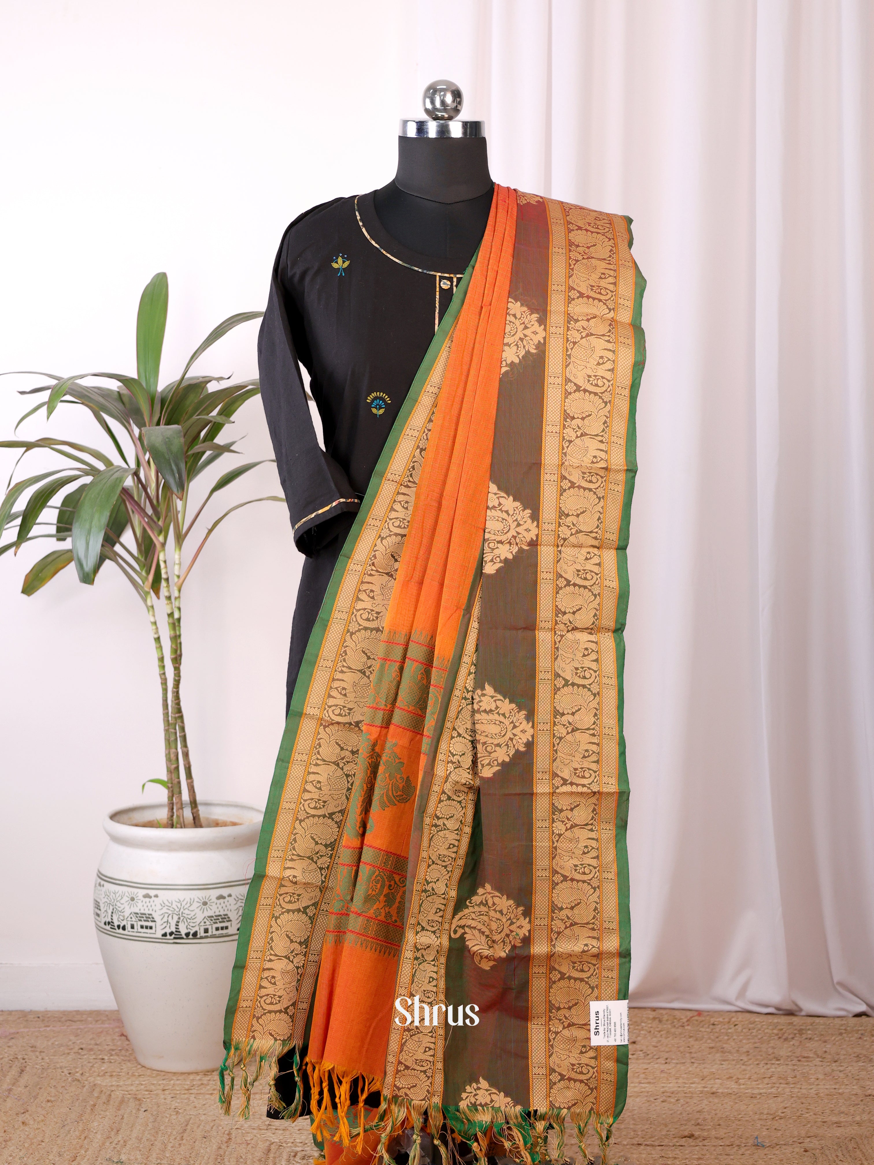 Mustard & Green - Dupatta