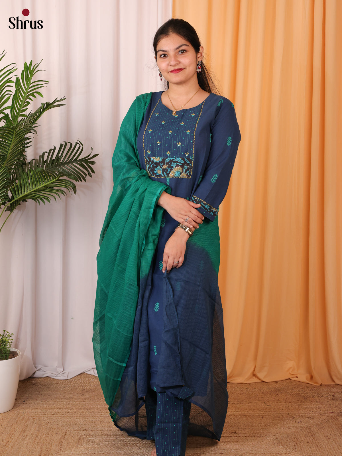 blue & Green - Readymade Suits - Shop on Shrus.com