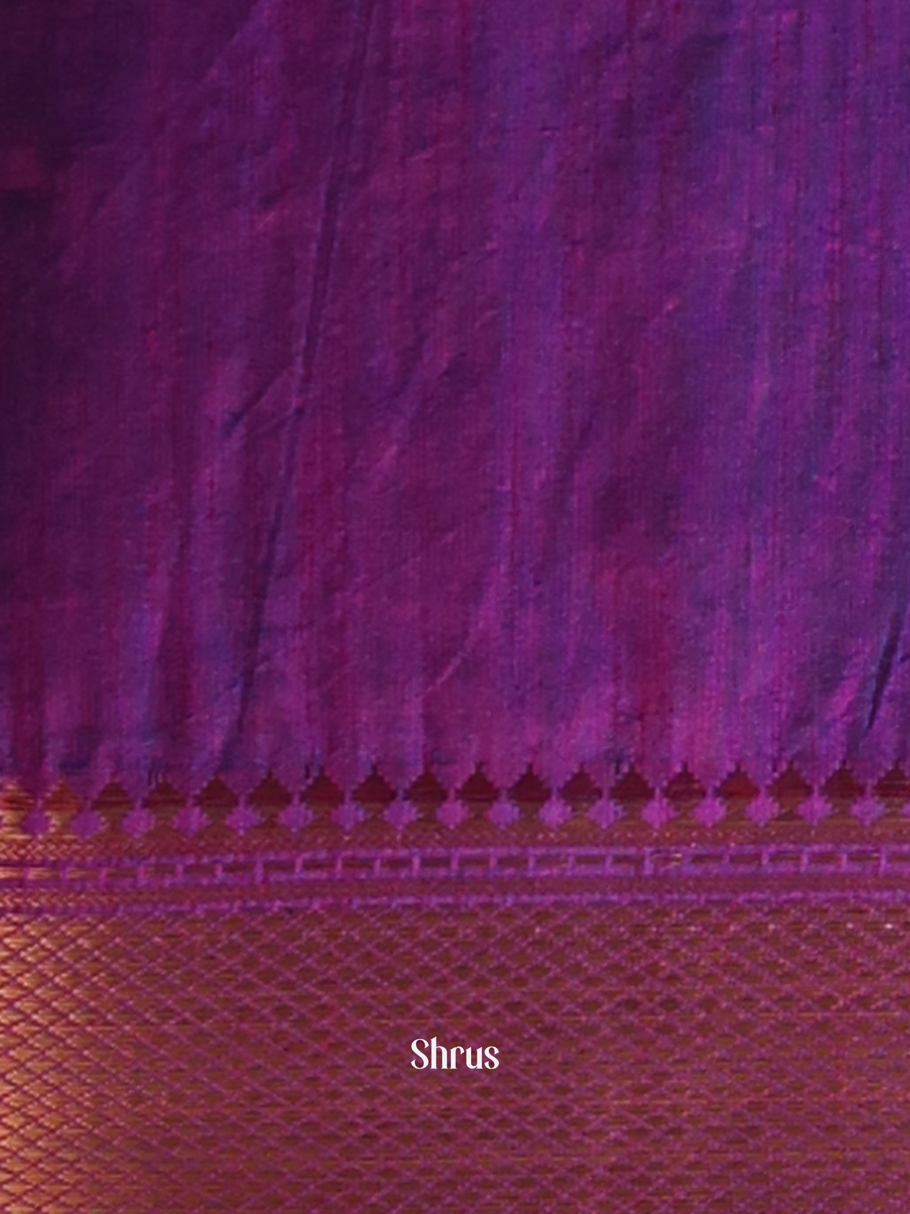 Blue & Purple- Semi patola saree