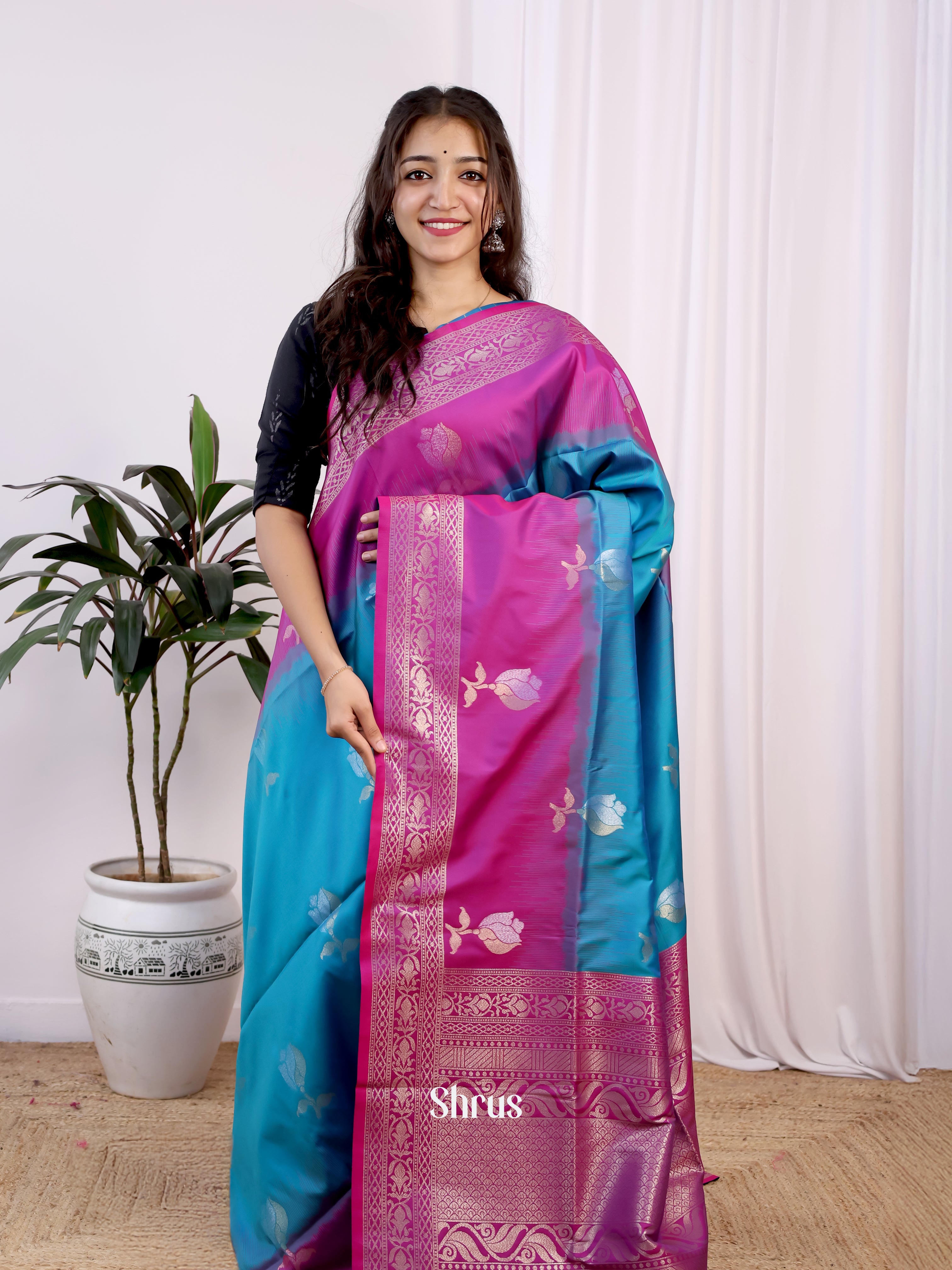 CJS07634- Semi Softsilk Saree