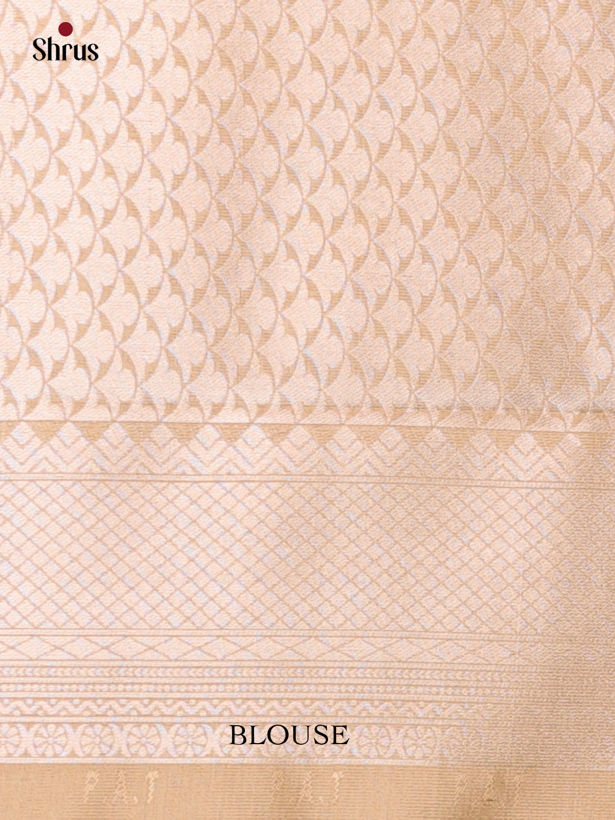 Beige - Semi Softsilk Saree