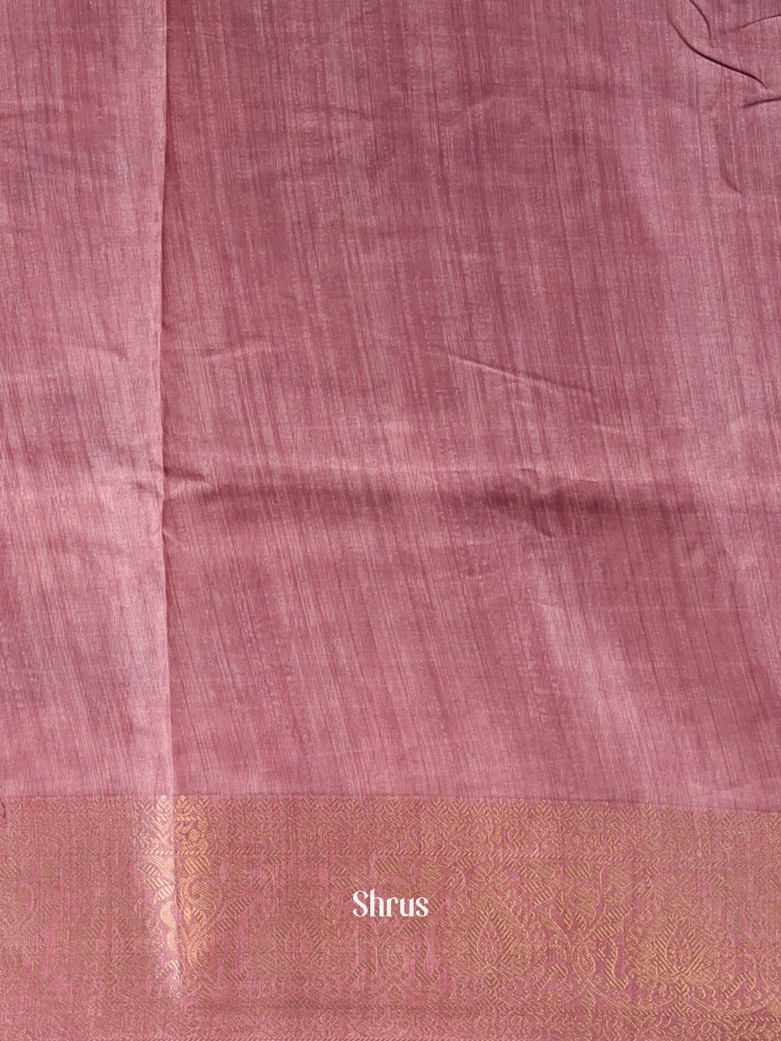 Black & Purple - Semi Dupion Saree - Shop on Shrus.com