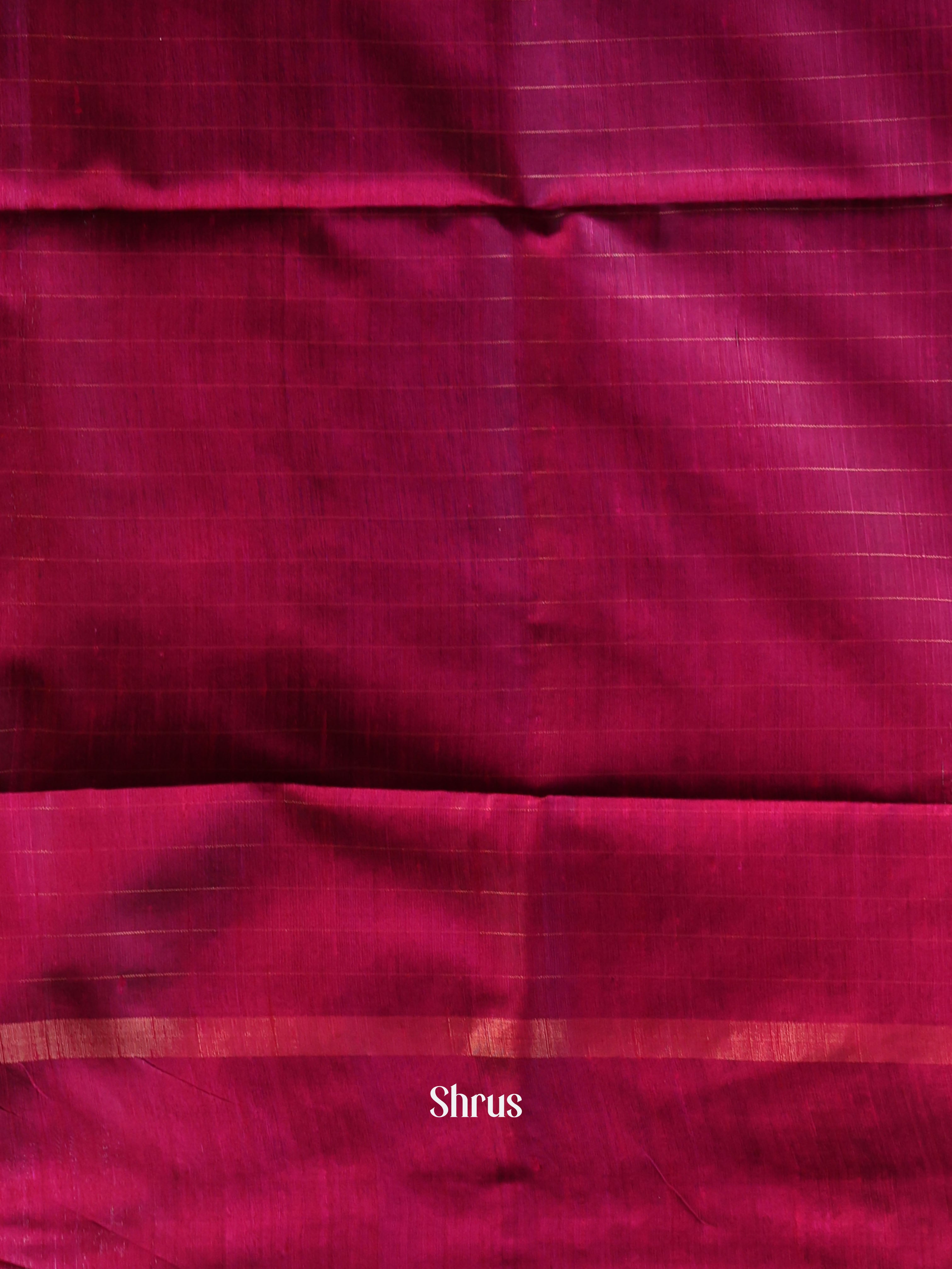 Green & Purple - Raw Silk Saree