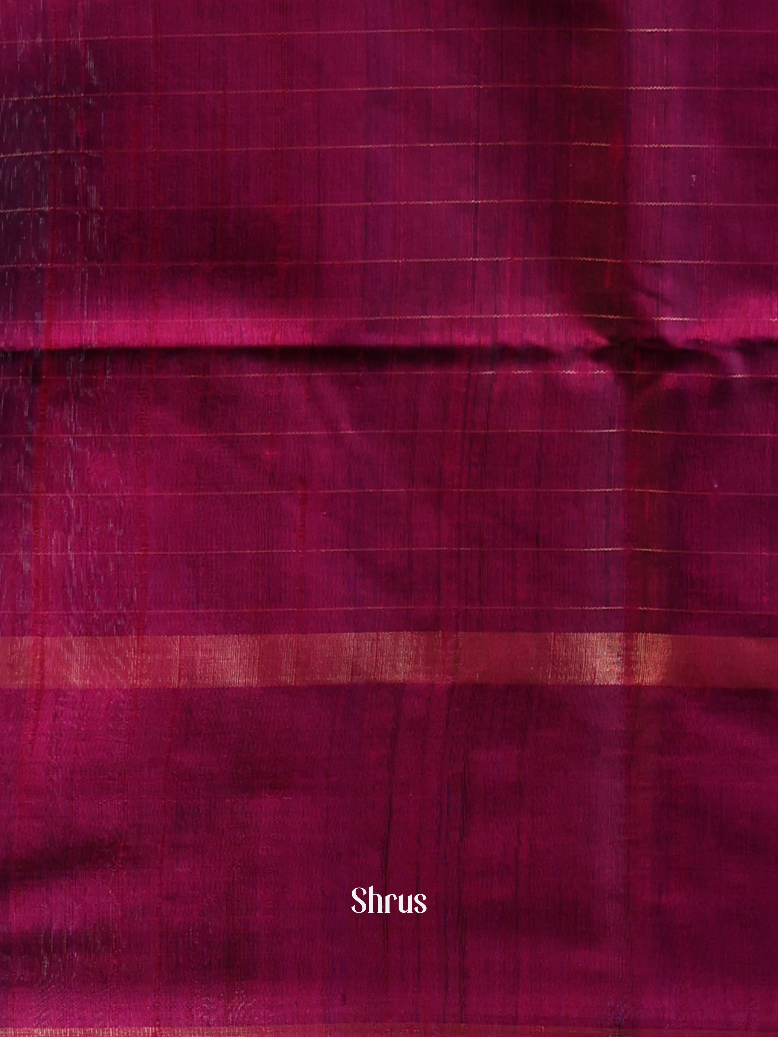 Violet & Majenta- Raw Silk Saree