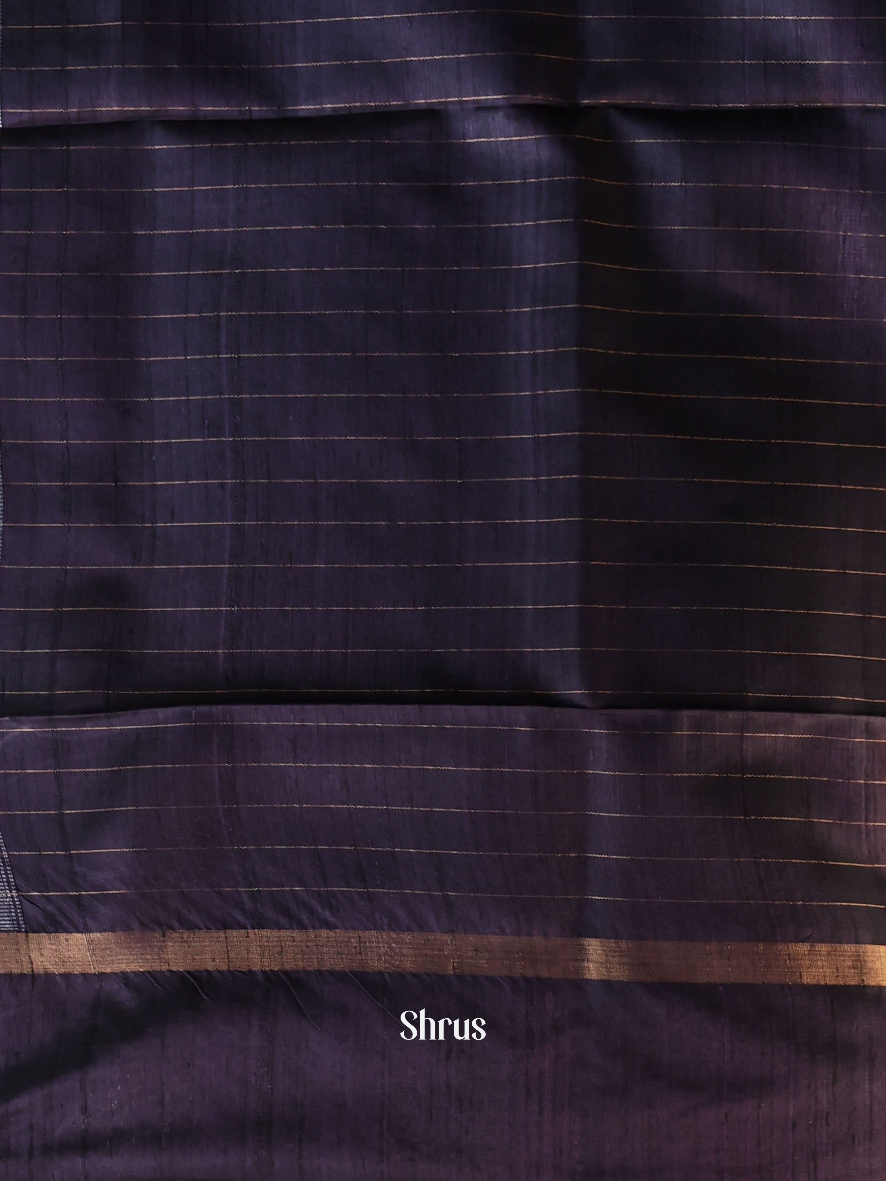 Majenta & Violet- Raw Silk Saree