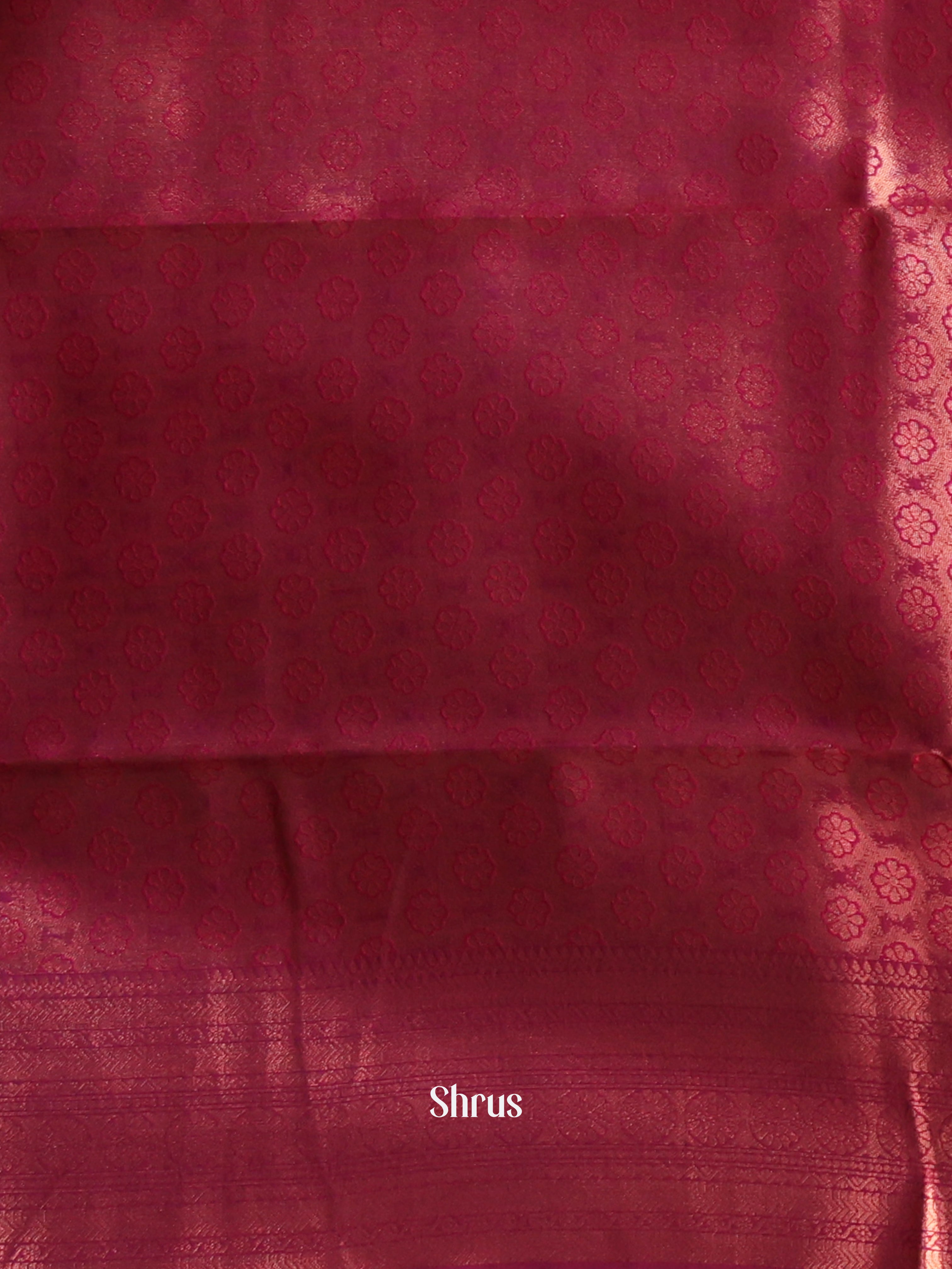 Pink & Maroon - Semi Arani Silk Saree